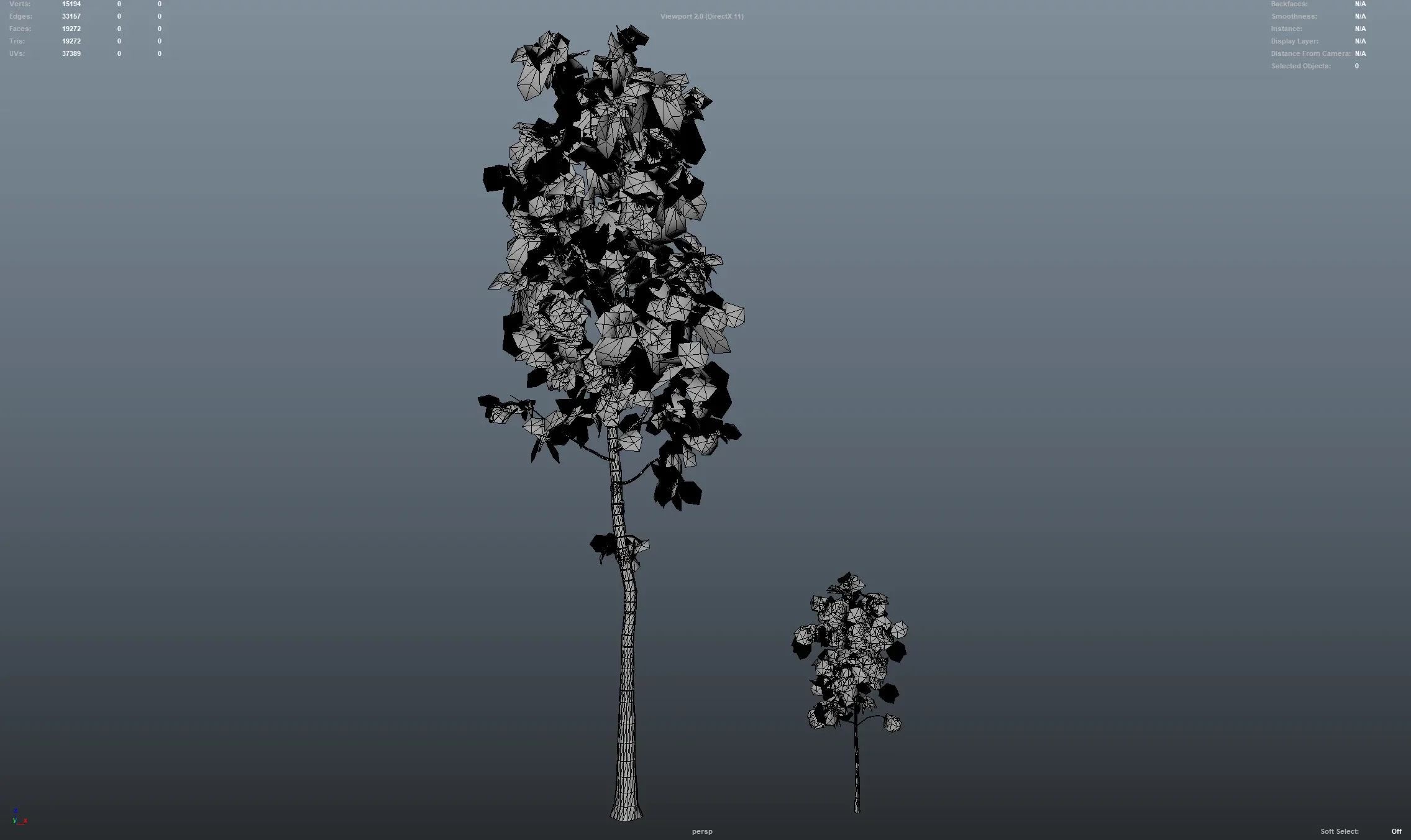 Birch Tree Grove - low poly