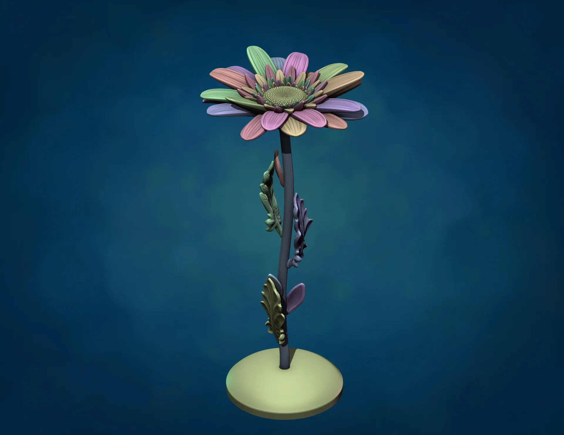 Daisy flower sculpture