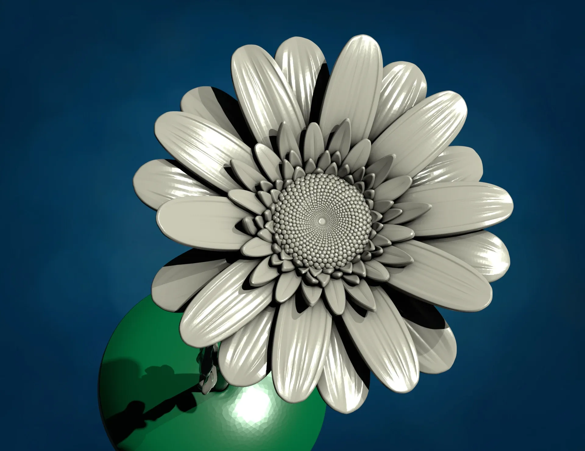 Daisy flower sculpture