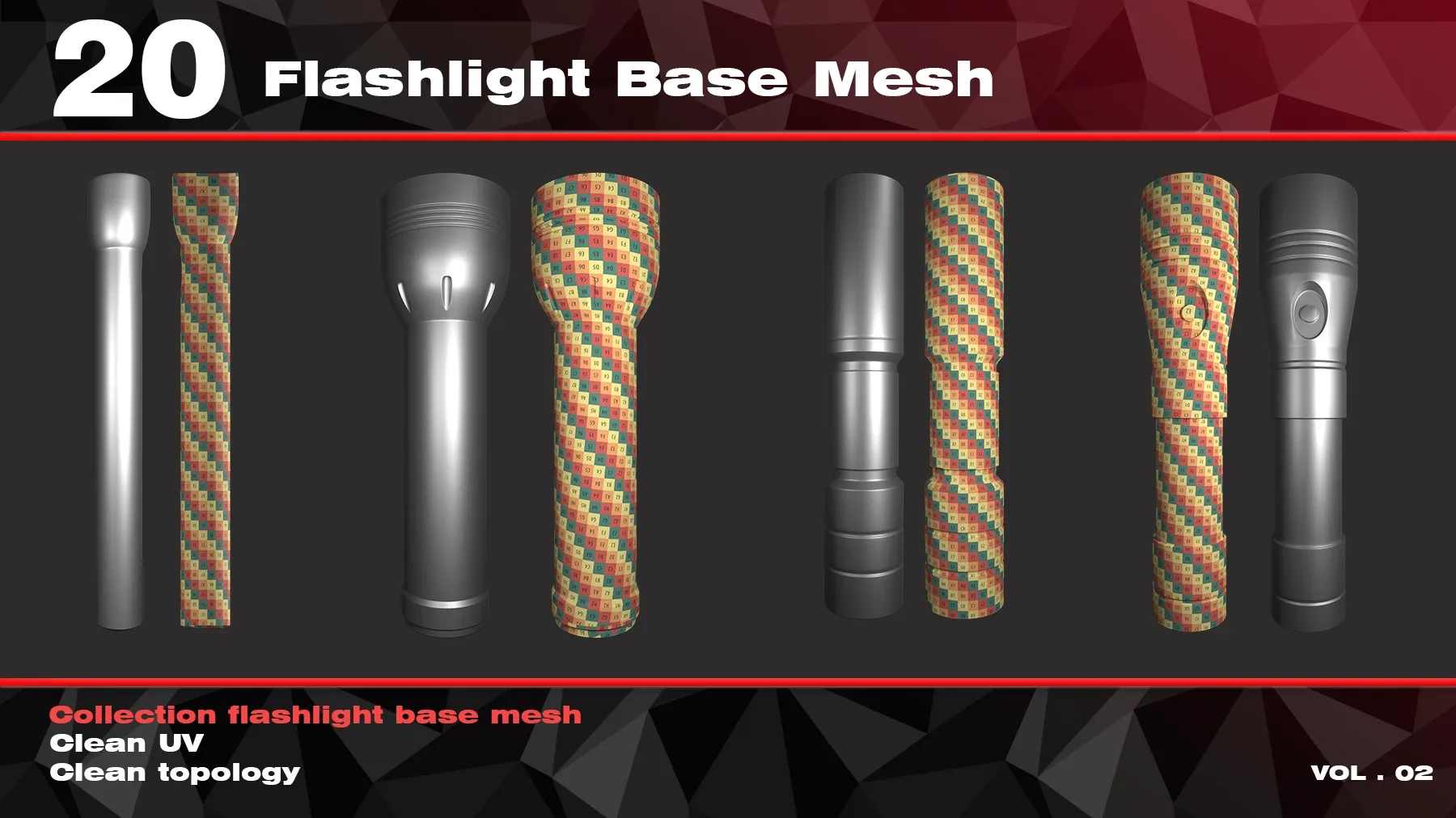 20 flashlight base mesh