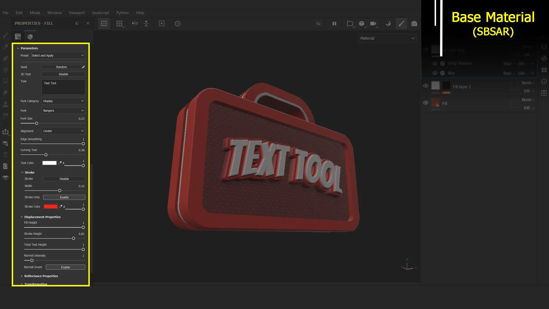 TEXT TOOL-Substance Painter