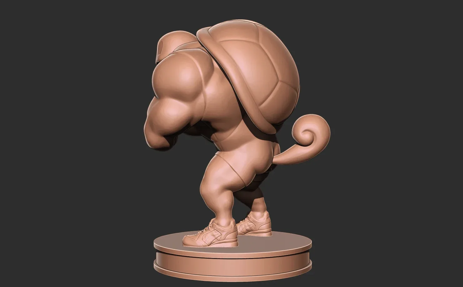 Squirtle bodybuilder - Pokemon 3D print model