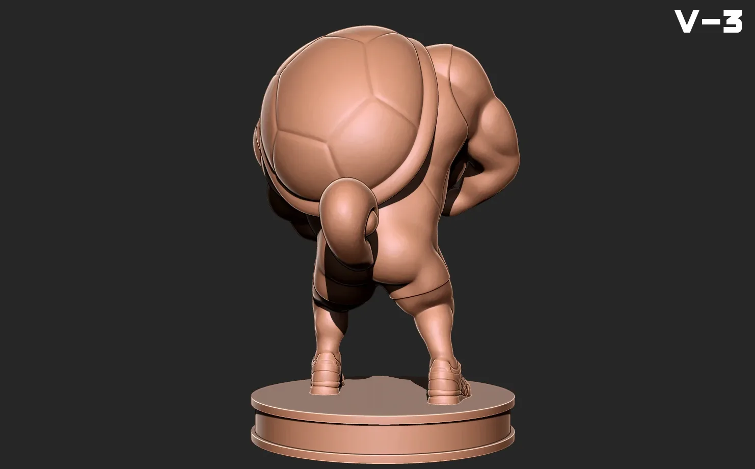 Squirtle bodybuilder V-3 - Pokemon 3D print model