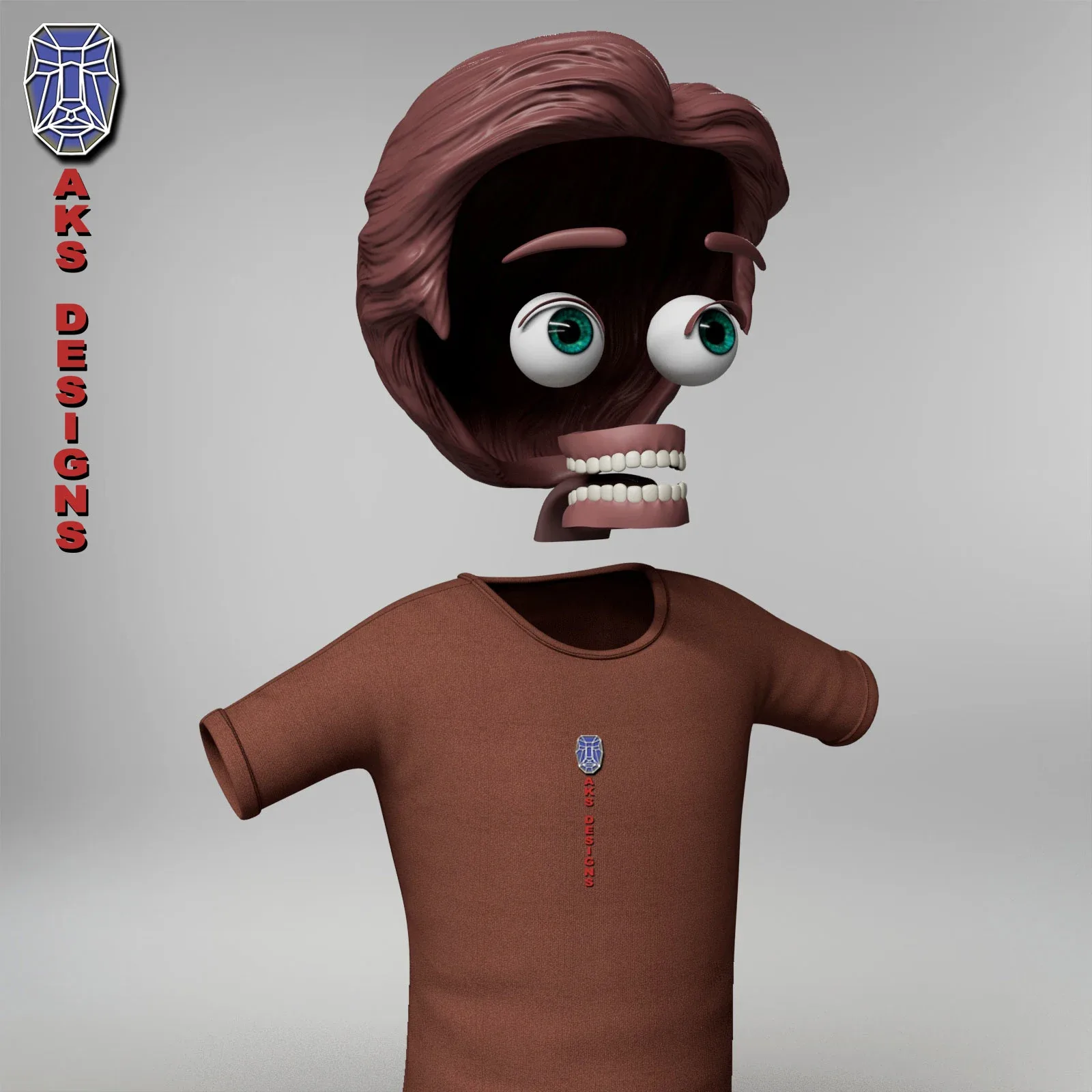 Cartoon stylized character boy kid 4