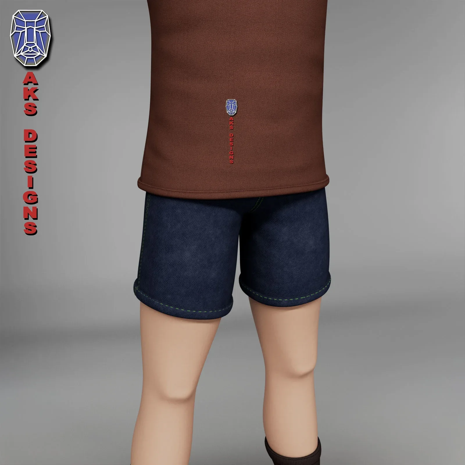 Cartoon stylized character boy kid 4