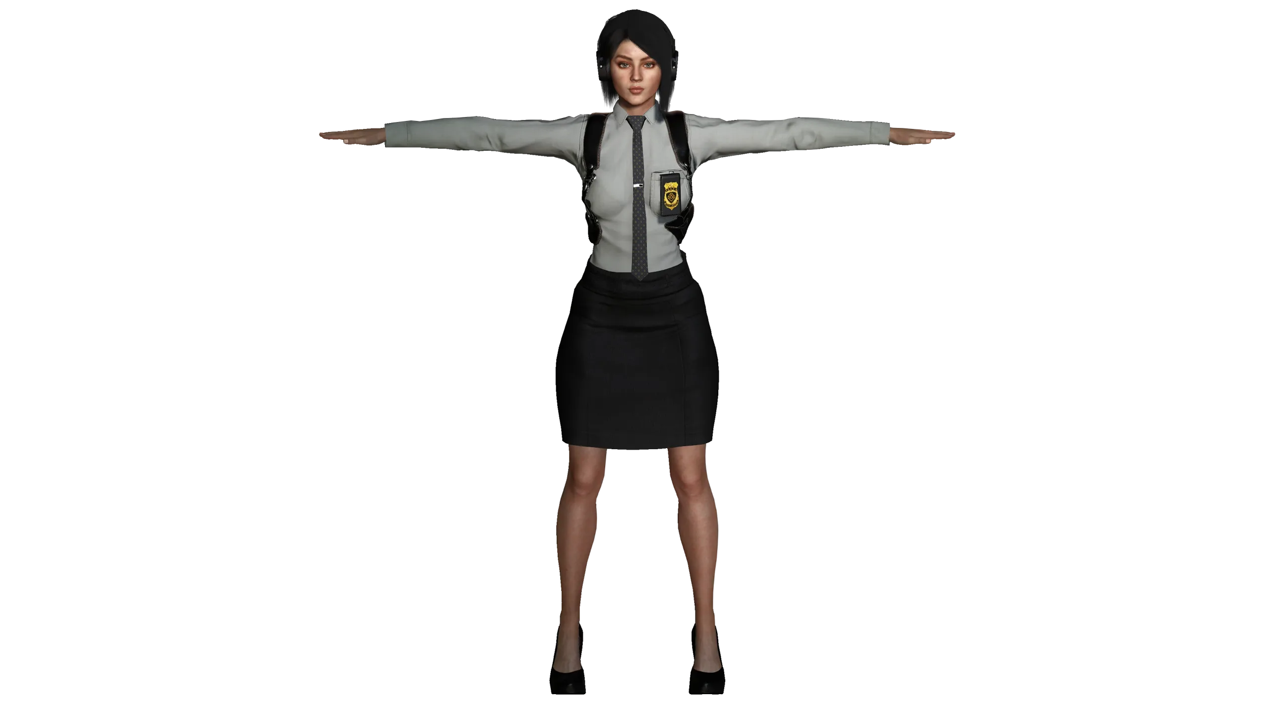 AAA 3D REALISTIC HUMAN CHARACTER - POLICEMAN AND POLICEWOMAN