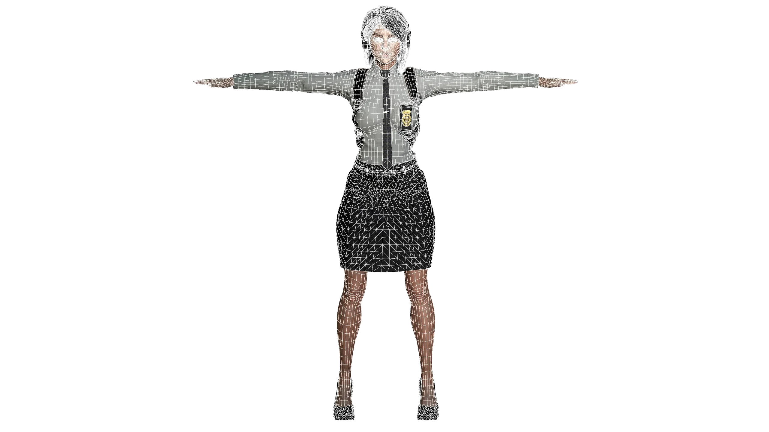 AAA 3D REALISTIC HUMAN CHARACTER - POLICEMAN AND POLICEWOMAN