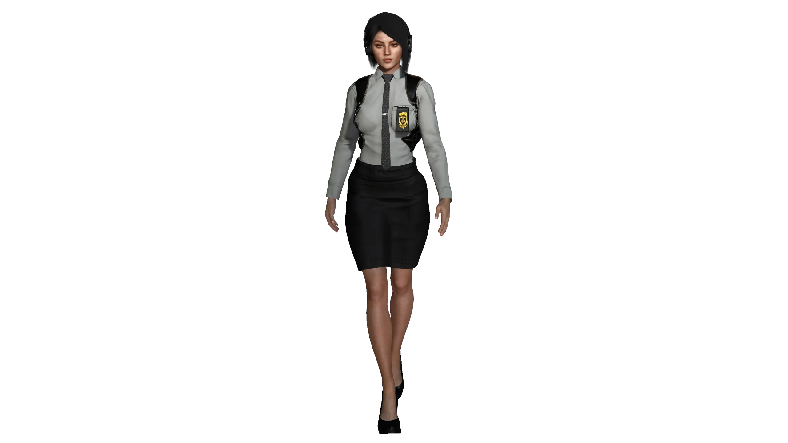 AAA 3D REALISTIC HUMAN CHARACTER - POLICEMAN AND POLICEWOMAN