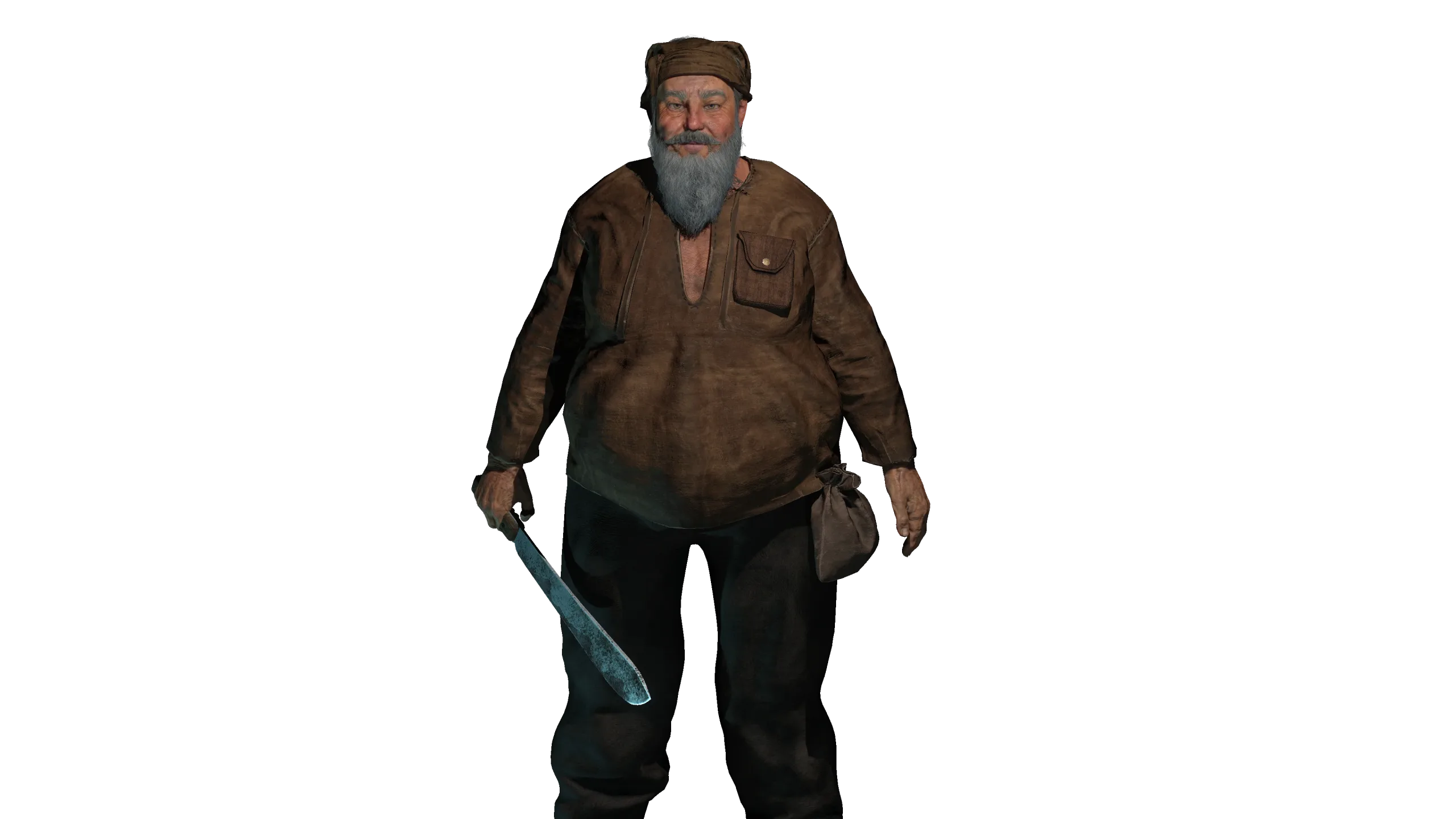 AAA 3D REALISTIC CHARACTER - FANTASY MEDIEVAL OLD MAN BUTCHER