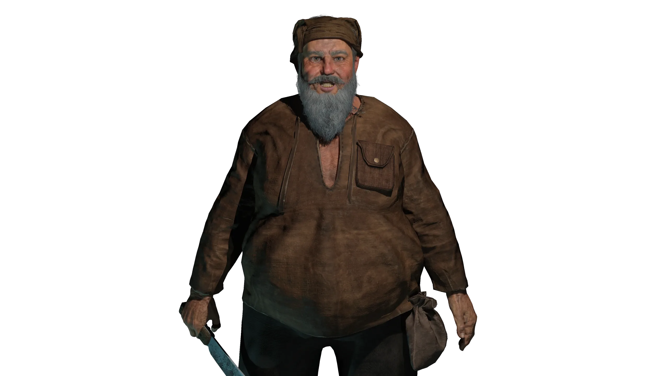 AAA 3D REALISTIC CHARACTER - FANTASY MEDIEVAL OLD MAN BUTCHER