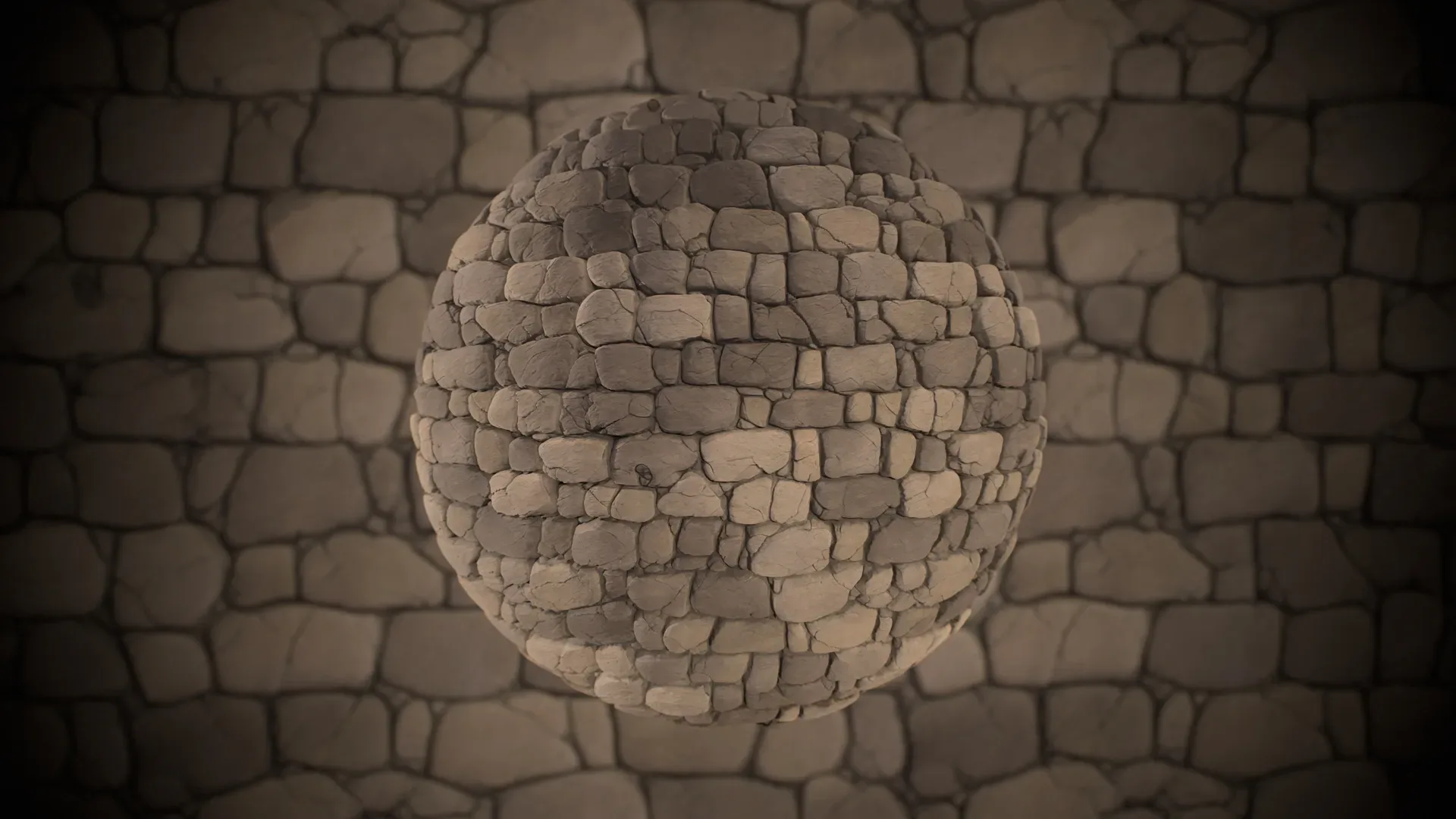 Stylized Stone Wall Materials