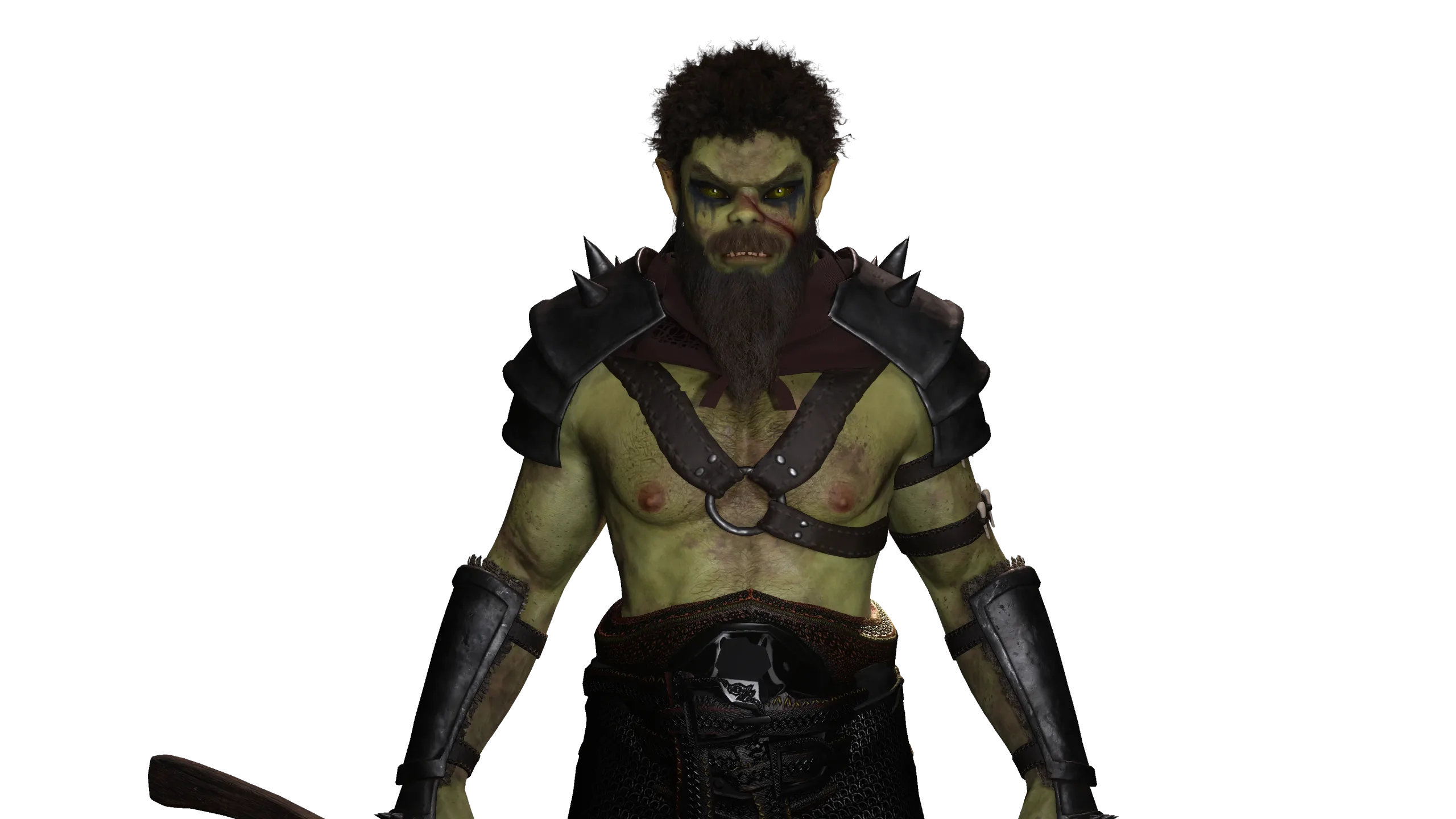 AAA 3D MODEL FANTASY CHARACTER -THE MALE ORC 01 MONSTER CREATURE