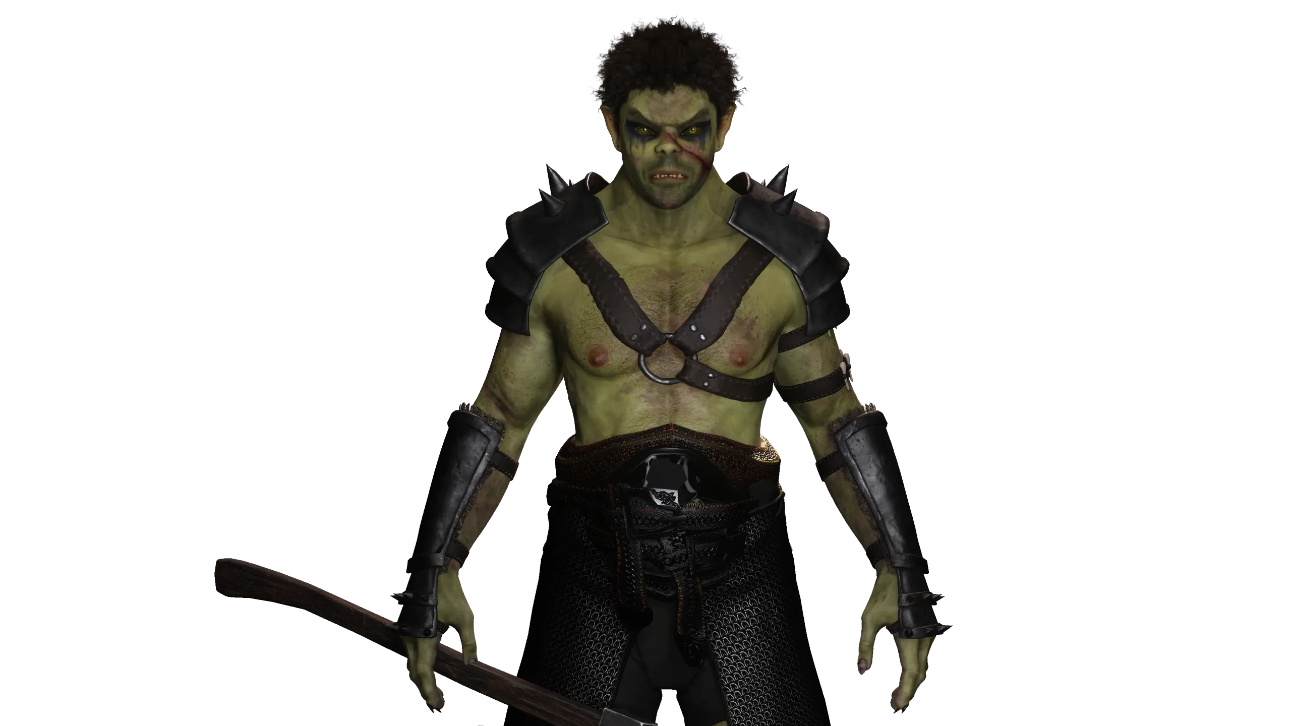 AAA 3D MODEL FANTASY CHARACTER -THE MALE ORC 01 MONSTER CREATURE