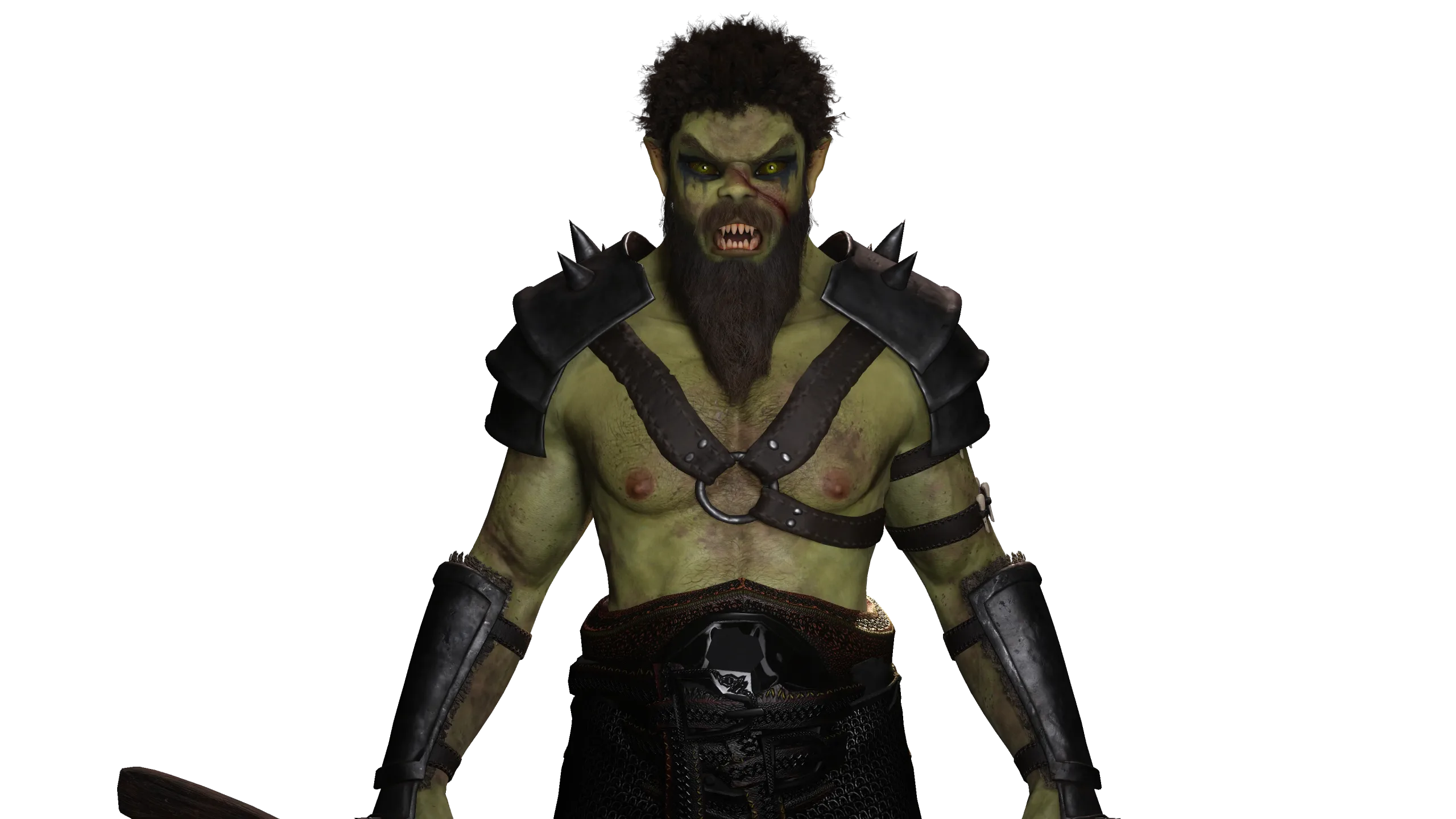 AAA 3D MODEL FANTASY CHARACTER -THE MALE ORC 01 MONSTER CREATURE