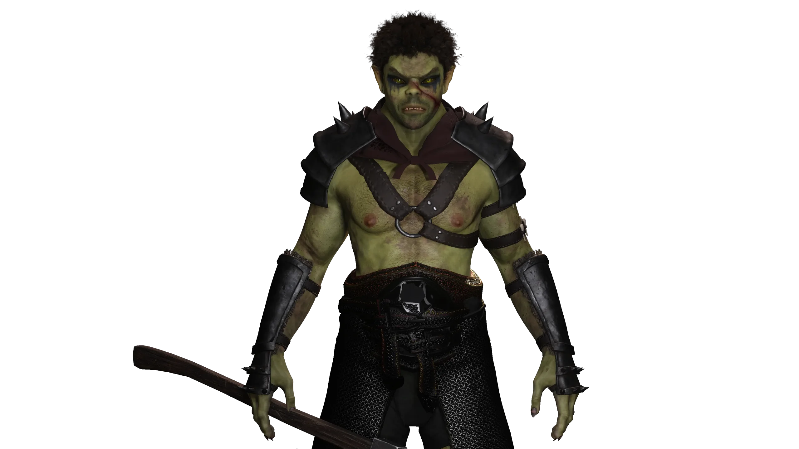 AAA 3D MODEL FANTASY CHARACTER -THE MALE ORC 01 MONSTER CREATURE