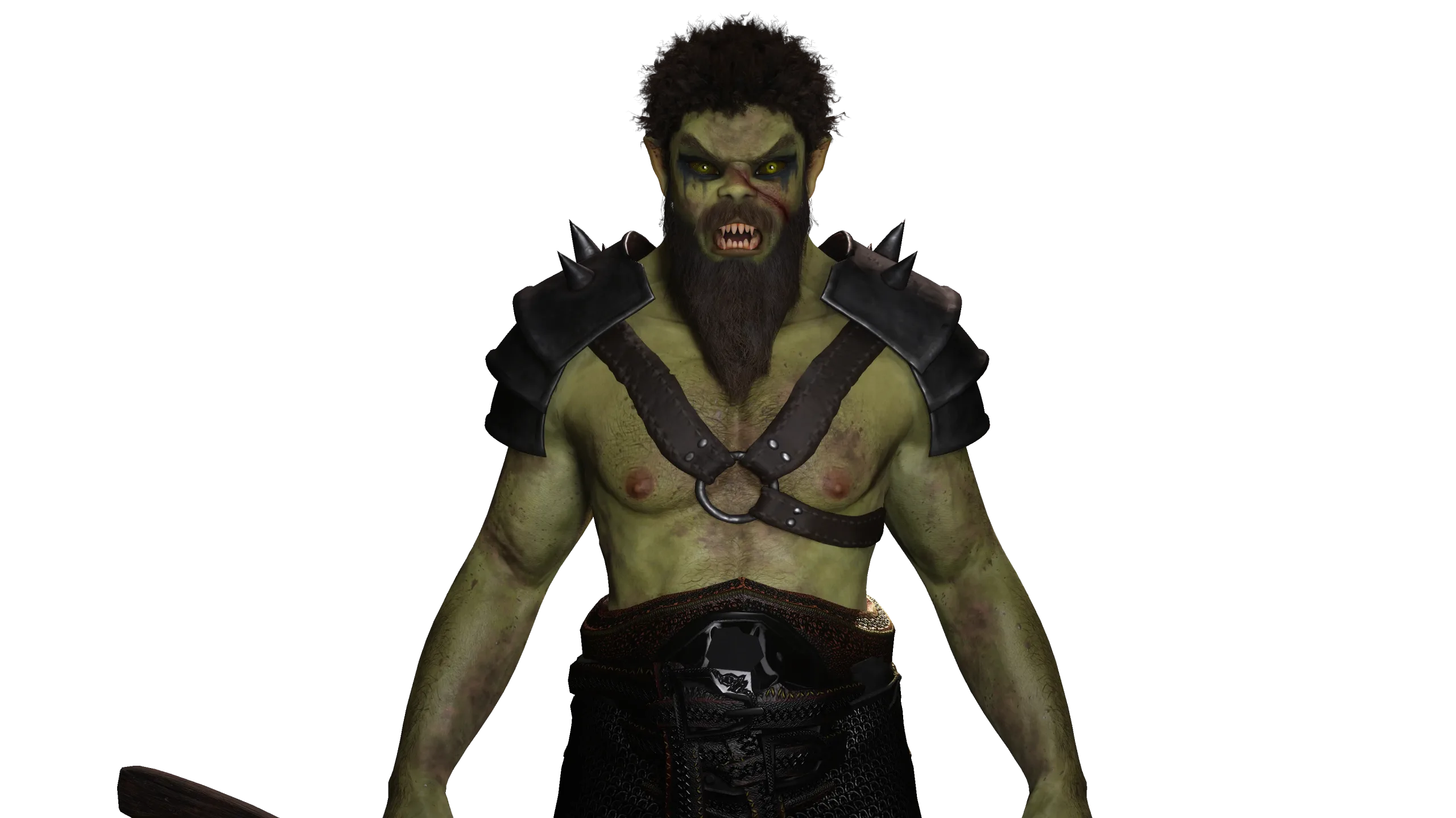 AAA 3D MODEL FANTASY CHARACTER -THE MALE ORC 01 MONSTER CREATURE