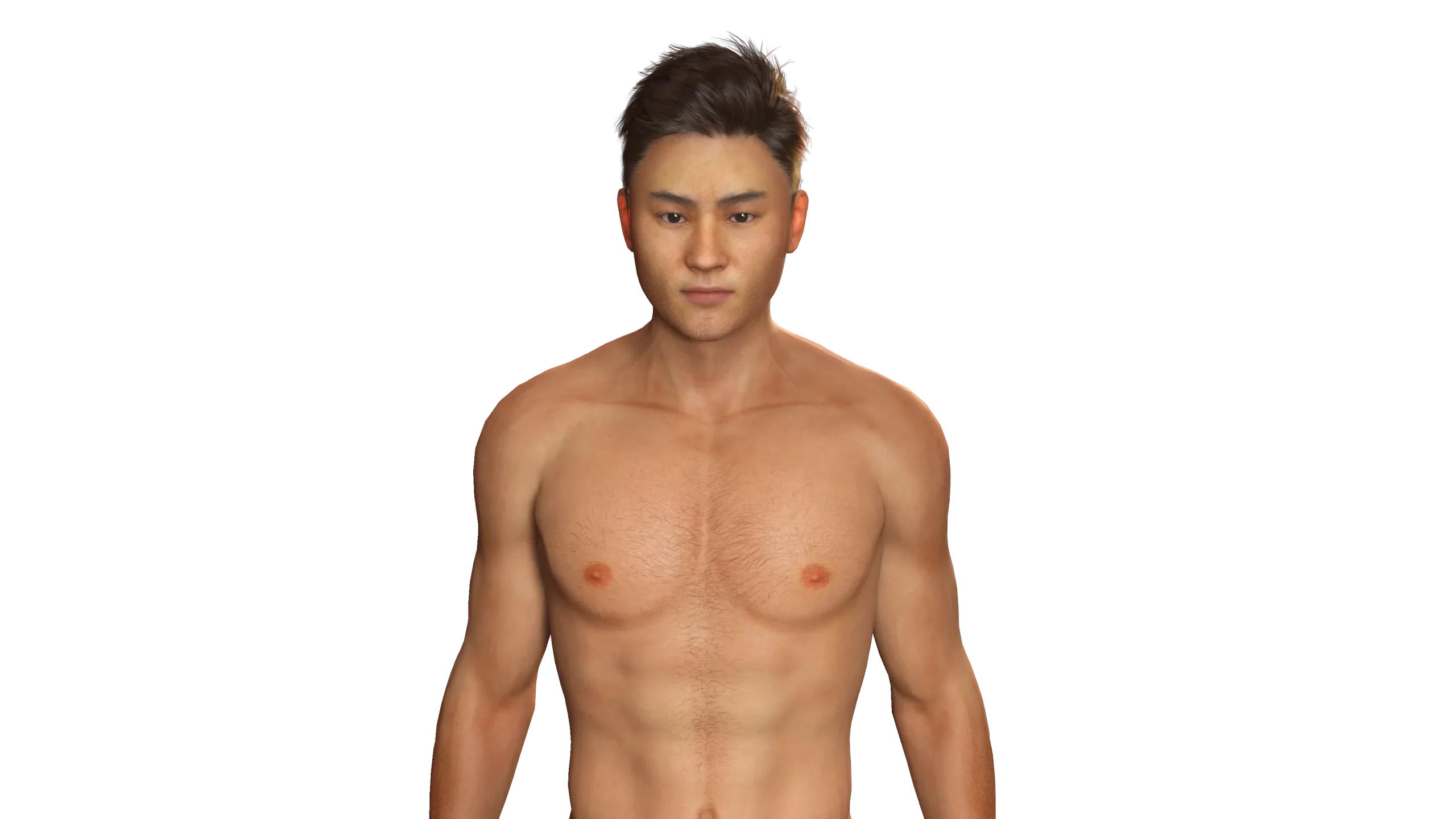 AAA 3D REALISTIC HUMAN MALE CHARACTER-ASIAN CHINESE MAN