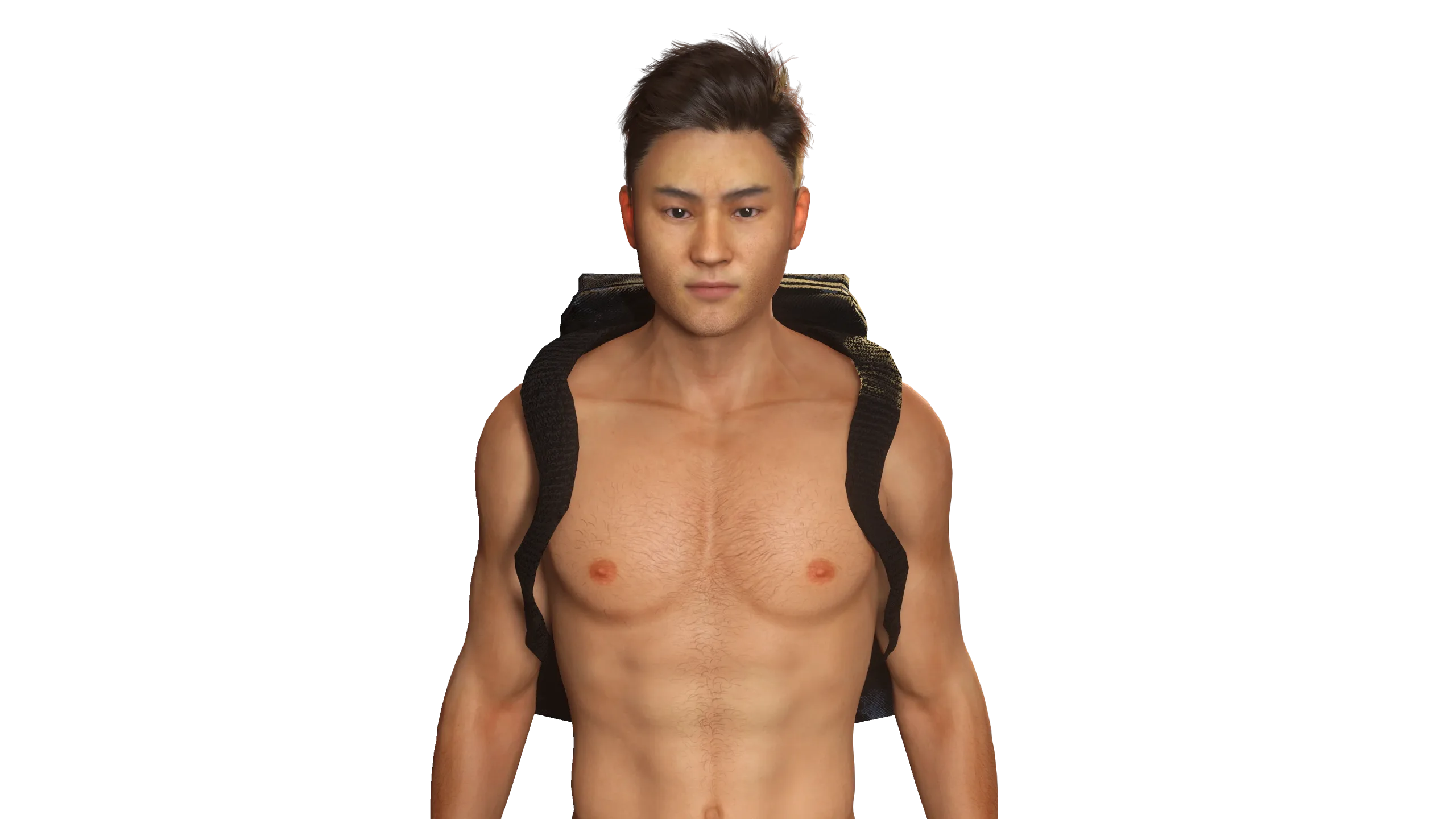 AAA 3D REALISTIC HUMAN MALE CHARACTER-ASIAN CHINESE MAN