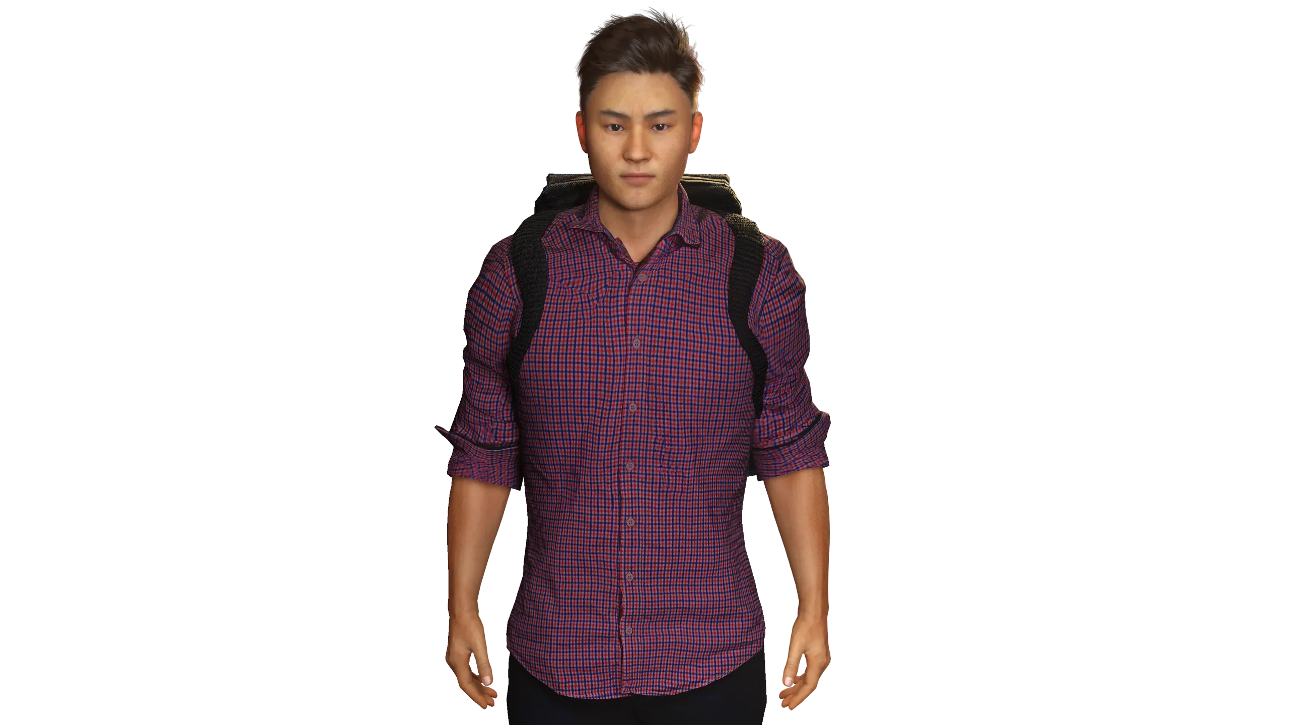 AAA 3D REALISTIC HUMAN MALE CHARACTER-ASIAN CHINESE MAN