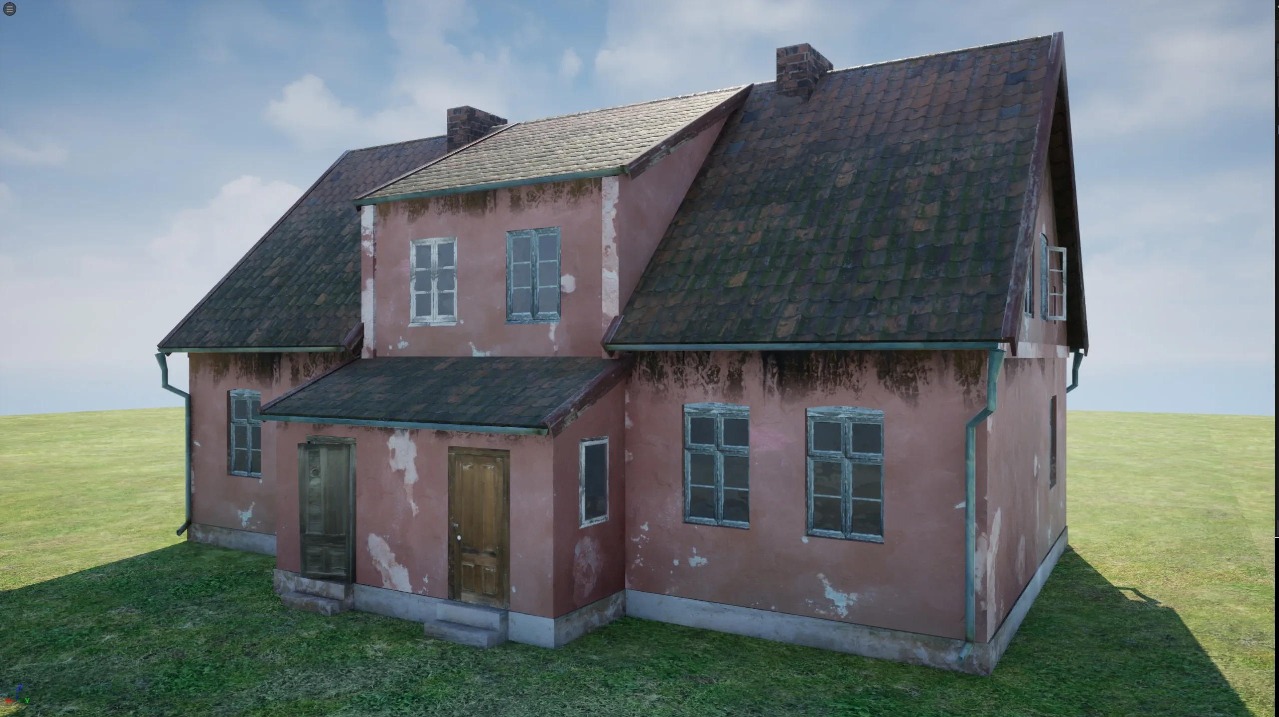 East Europe Rural House Low Poly