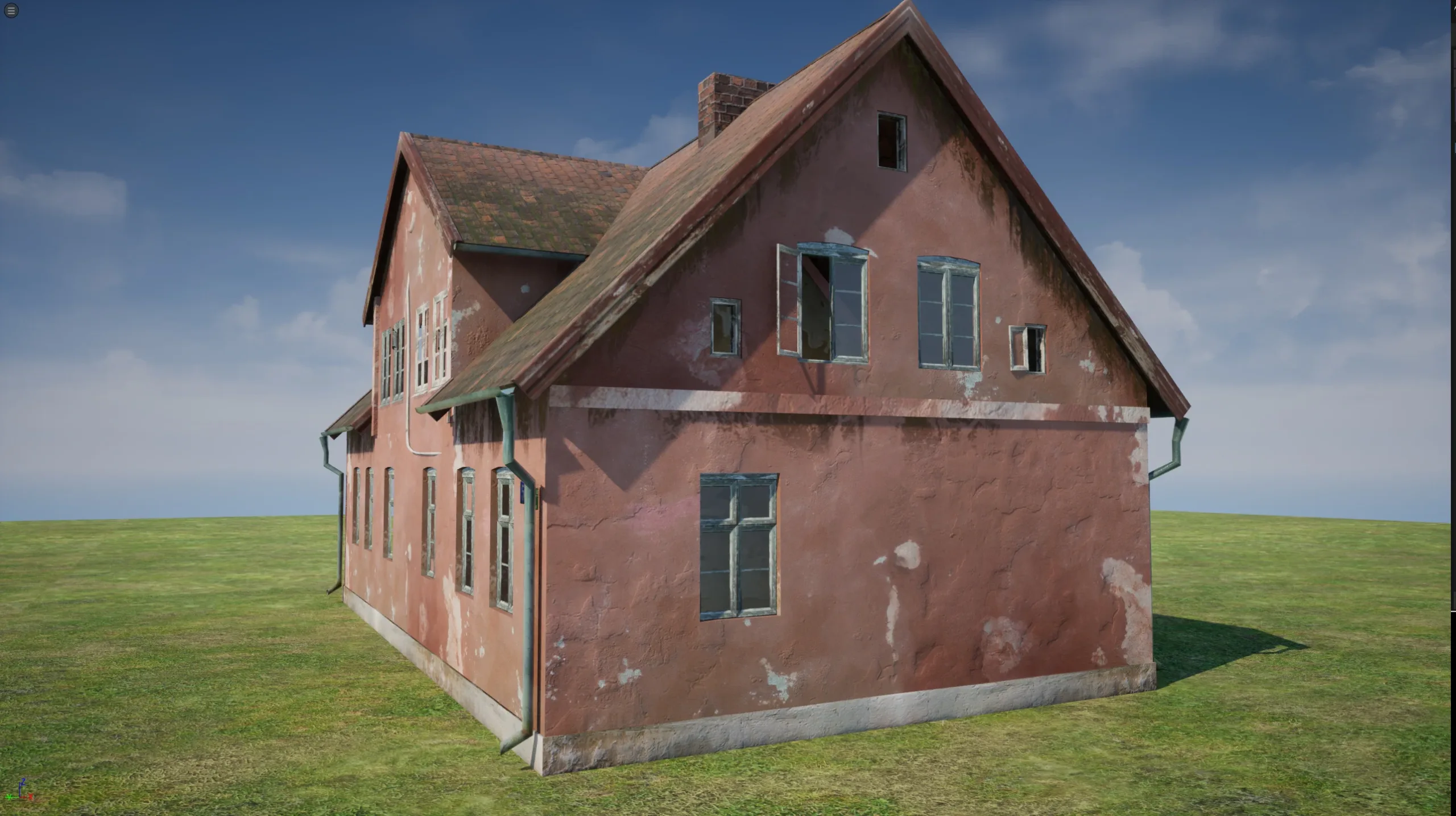 East Europe Rural House Low Poly