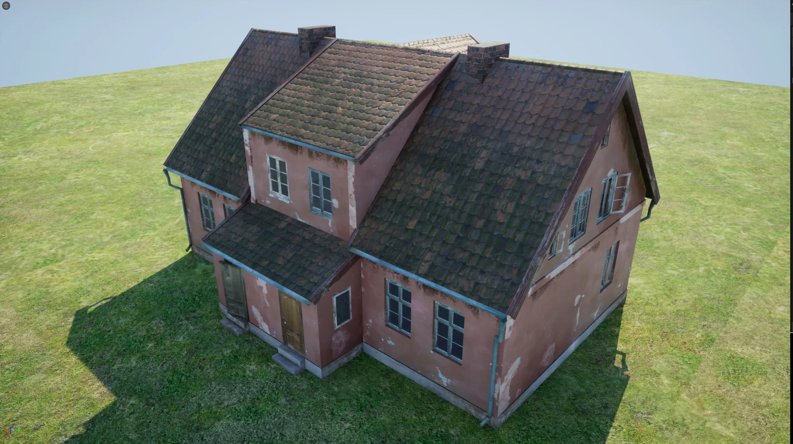 East Europe Rural House Low Poly