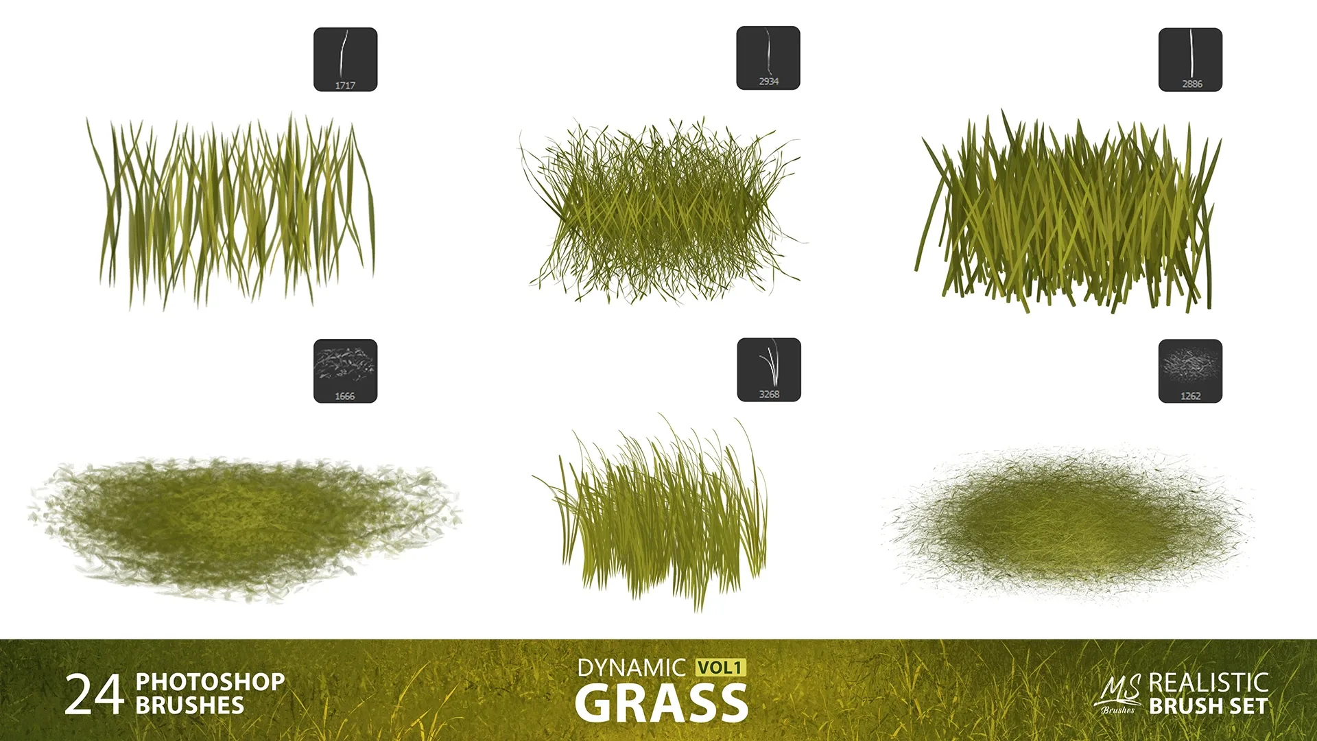 Grass Photoshop Brushes