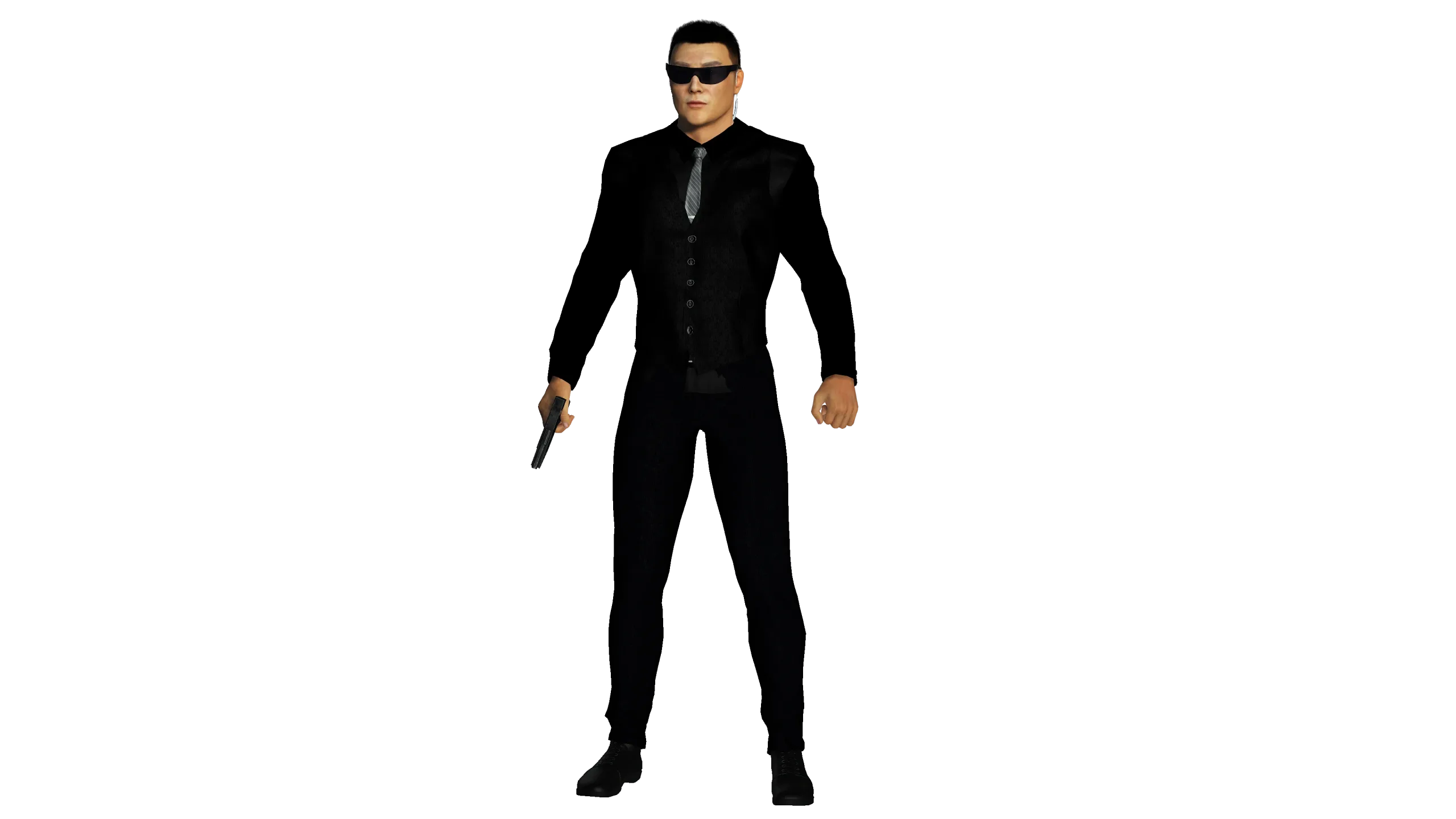 3D REALISTIC HUMAN RIGGED CHARACTER - ASIAN BODYGUARD MAN