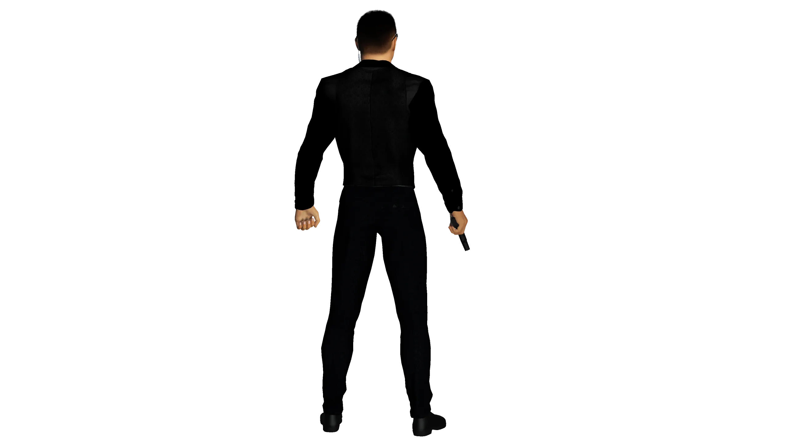 3D REALISTIC HUMAN RIGGED CHARACTER - ASIAN BODYGUARD MAN