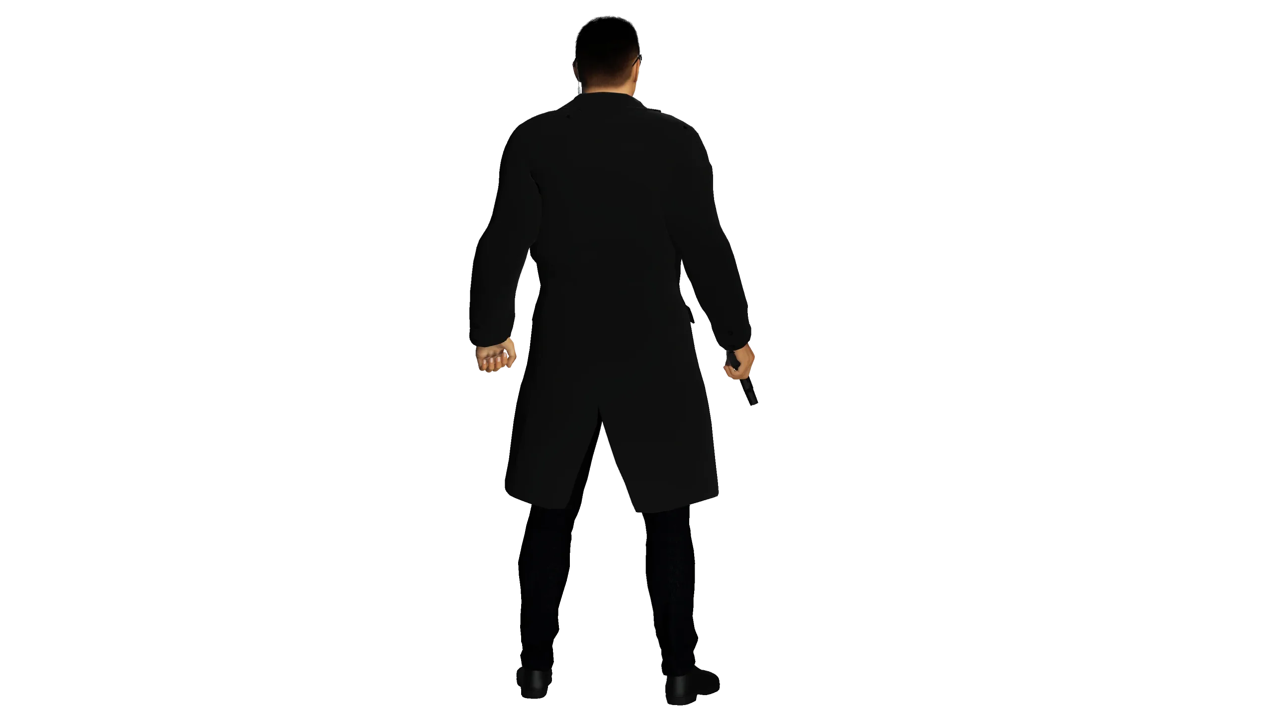 3D REALISTIC HUMAN RIGGED CHARACTER - ASIAN BODYGUARD MAN