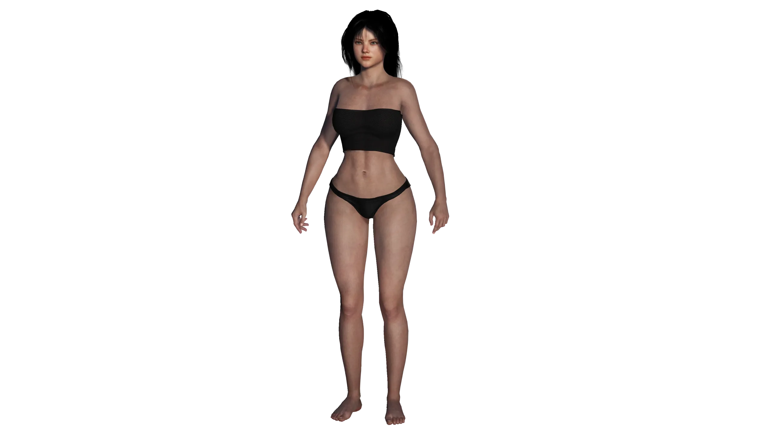 3D REALISTIC HUMAN RIGGED CHARACTER -BACKPACK GIRL-CASUAL OUTFIT