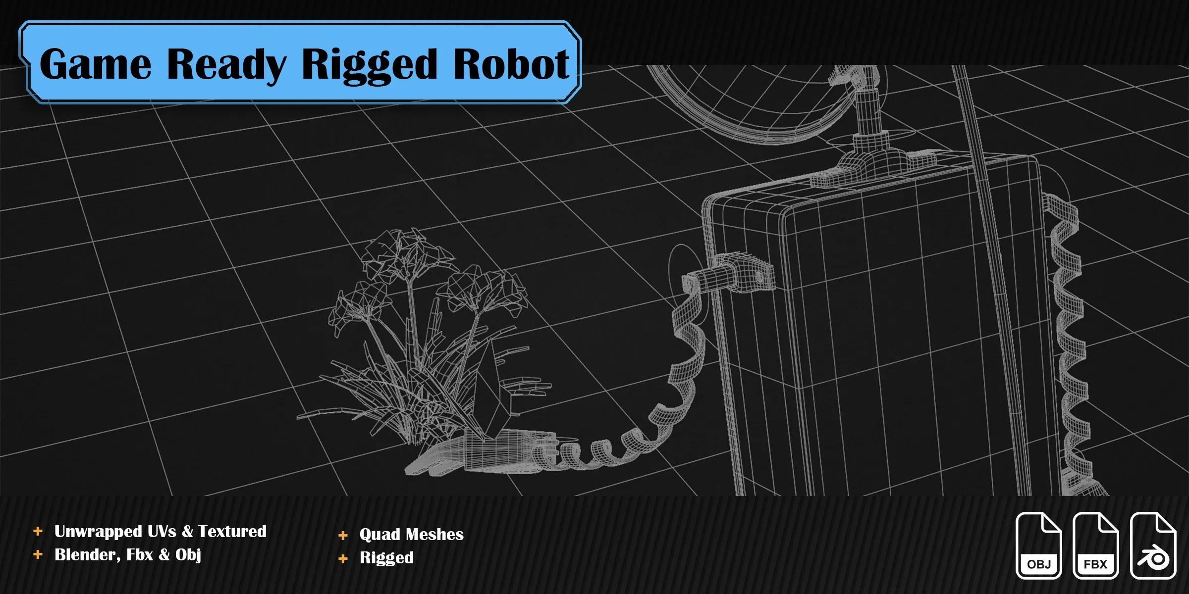 Hector 3D Model (Game Ready Rigged Robot)