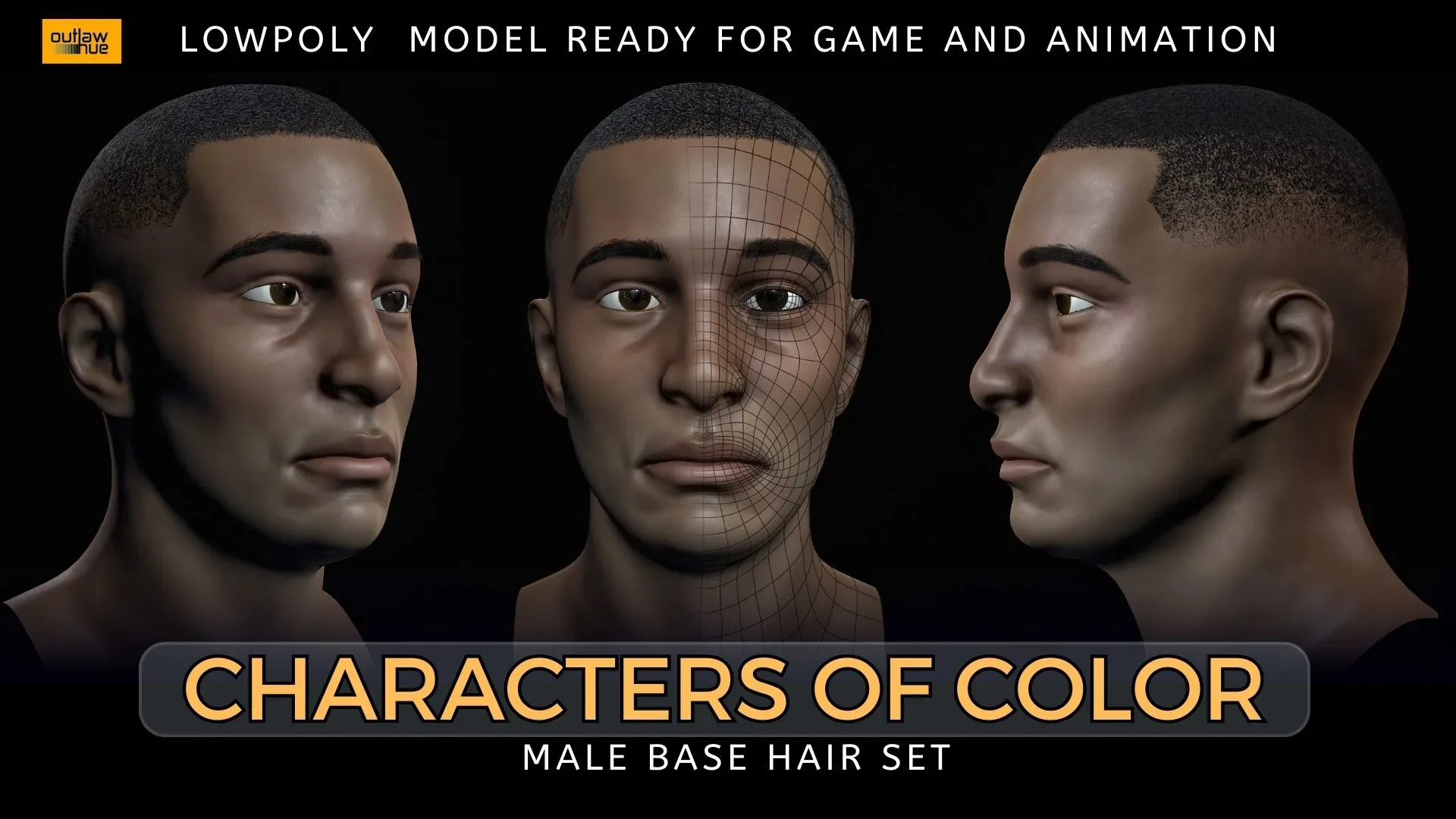 Character of Color Male Base Hair Set