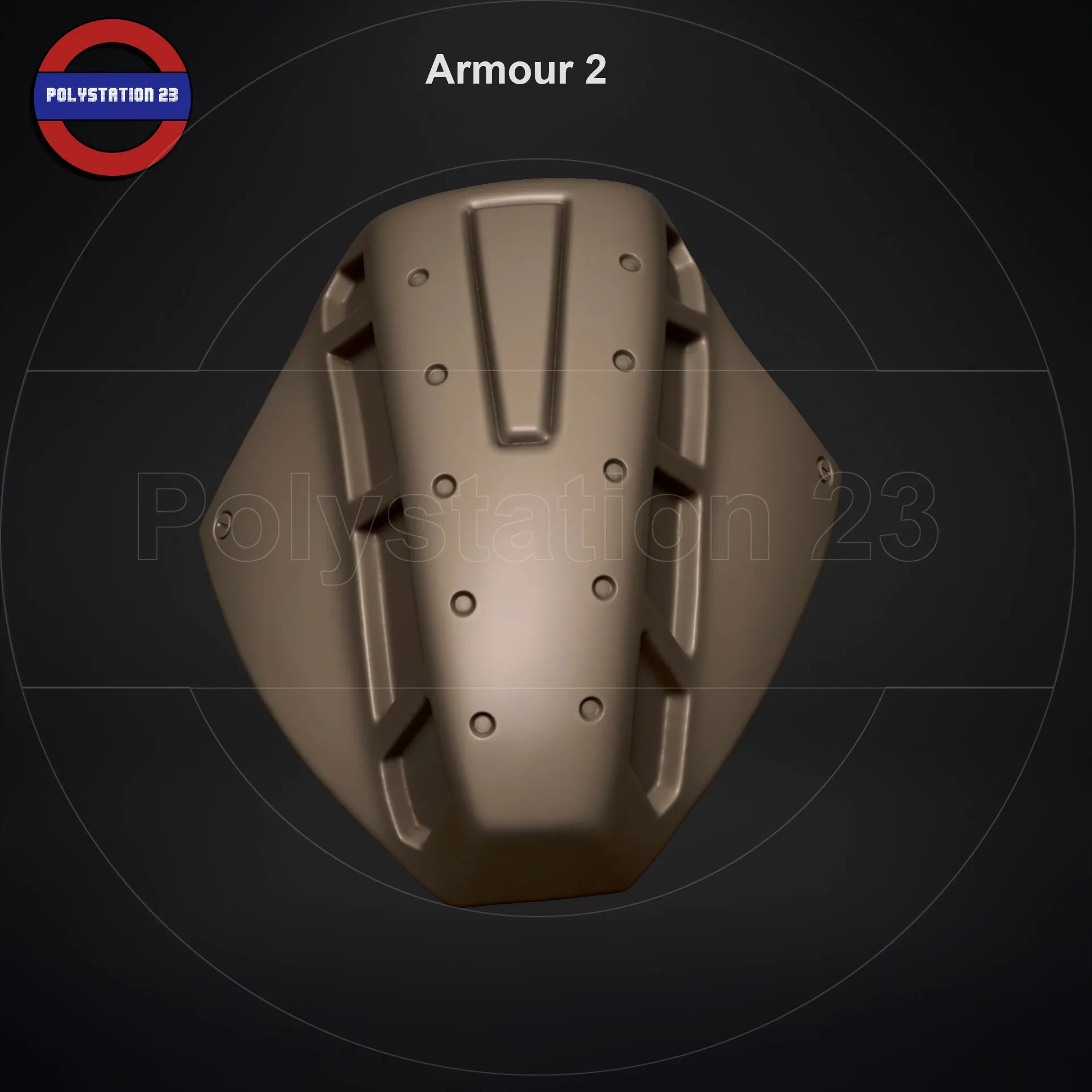 Sci fi shoulder armour kitbash v1 pack of 5