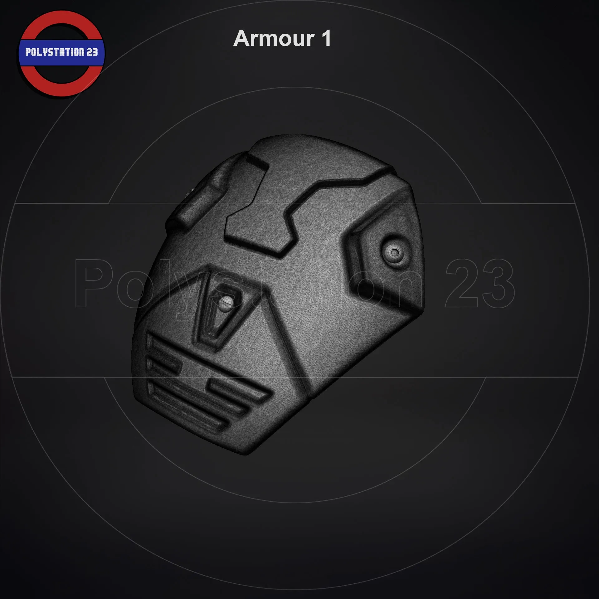 Sci fi shoulder armour kitbash v1 pack of 5