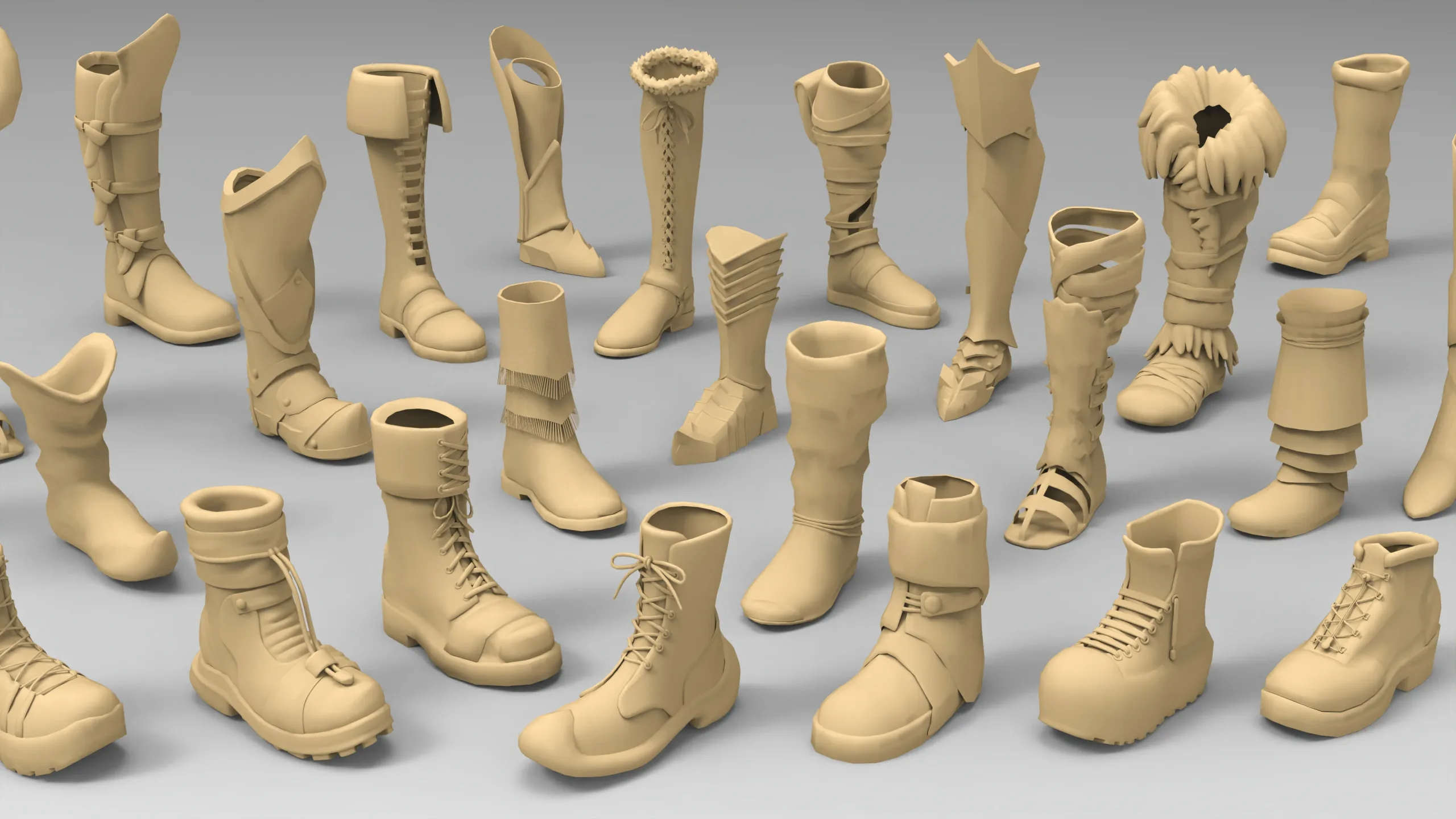 25 basemesh boots collection