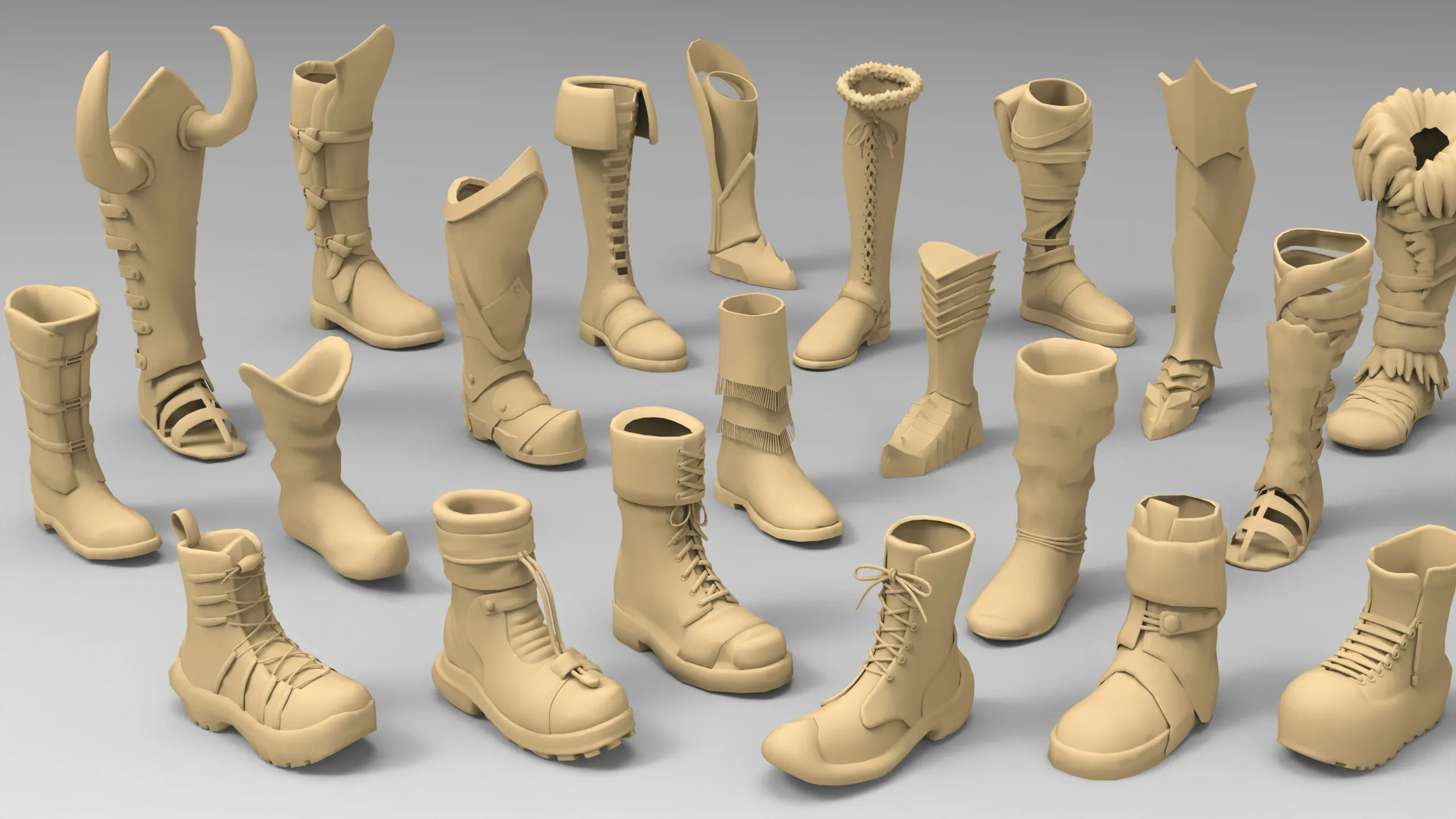 25 basemesh boots collection