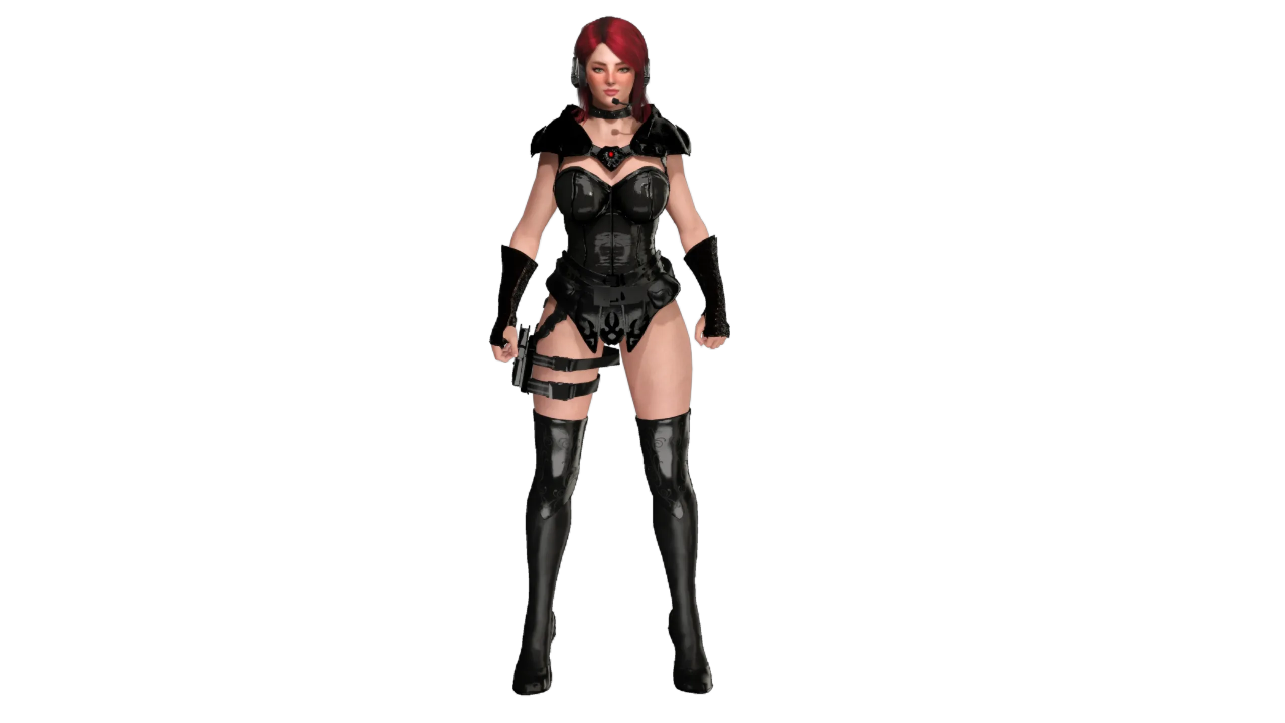 AAA 3D REALISTIC CHARACTER SEXY SNIPER - HUMAN RIG GAME READY