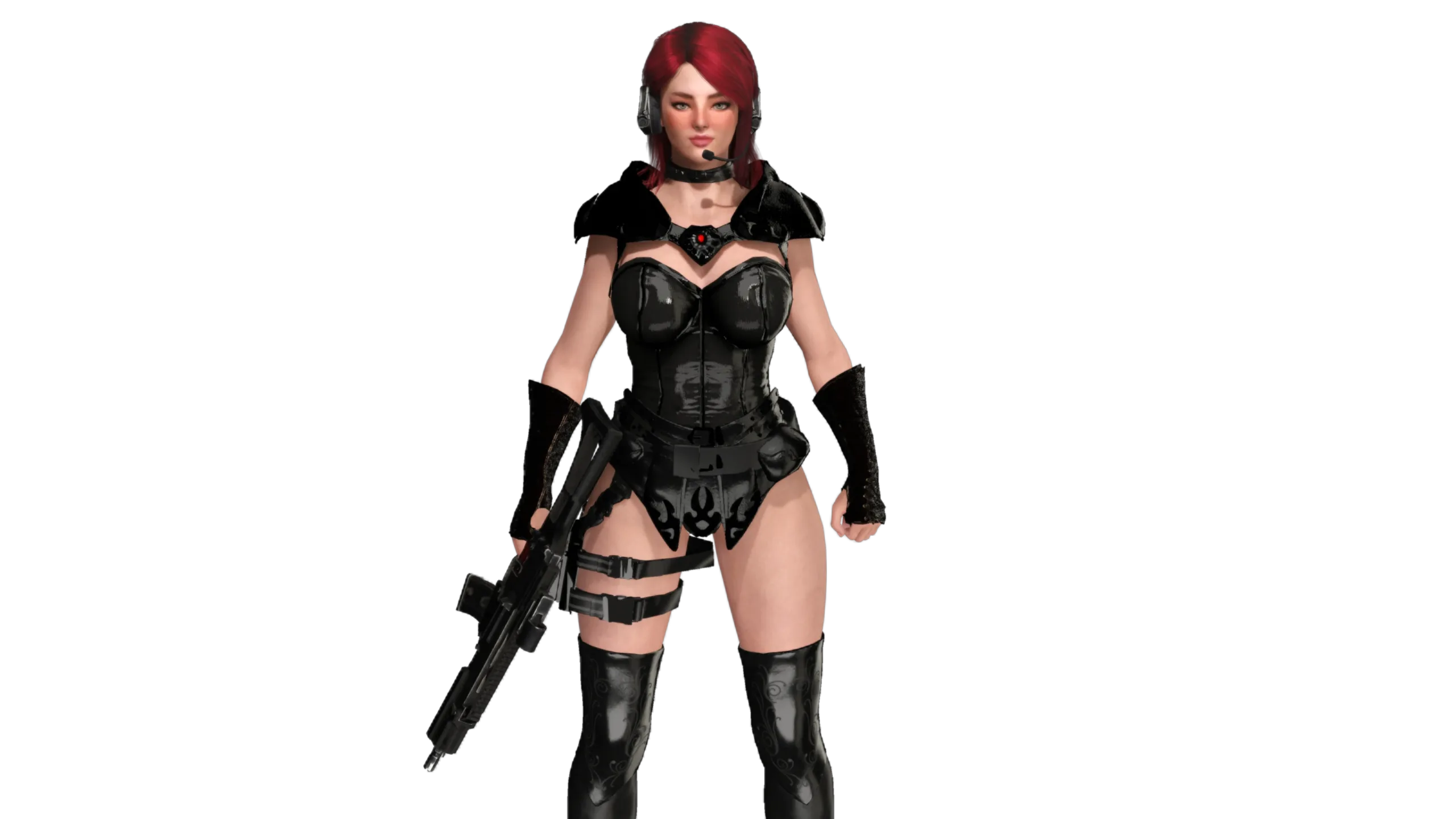 AAA 3D REALISTIC CHARACTER SEXY SNIPER - HUMAN RIG GAME READY