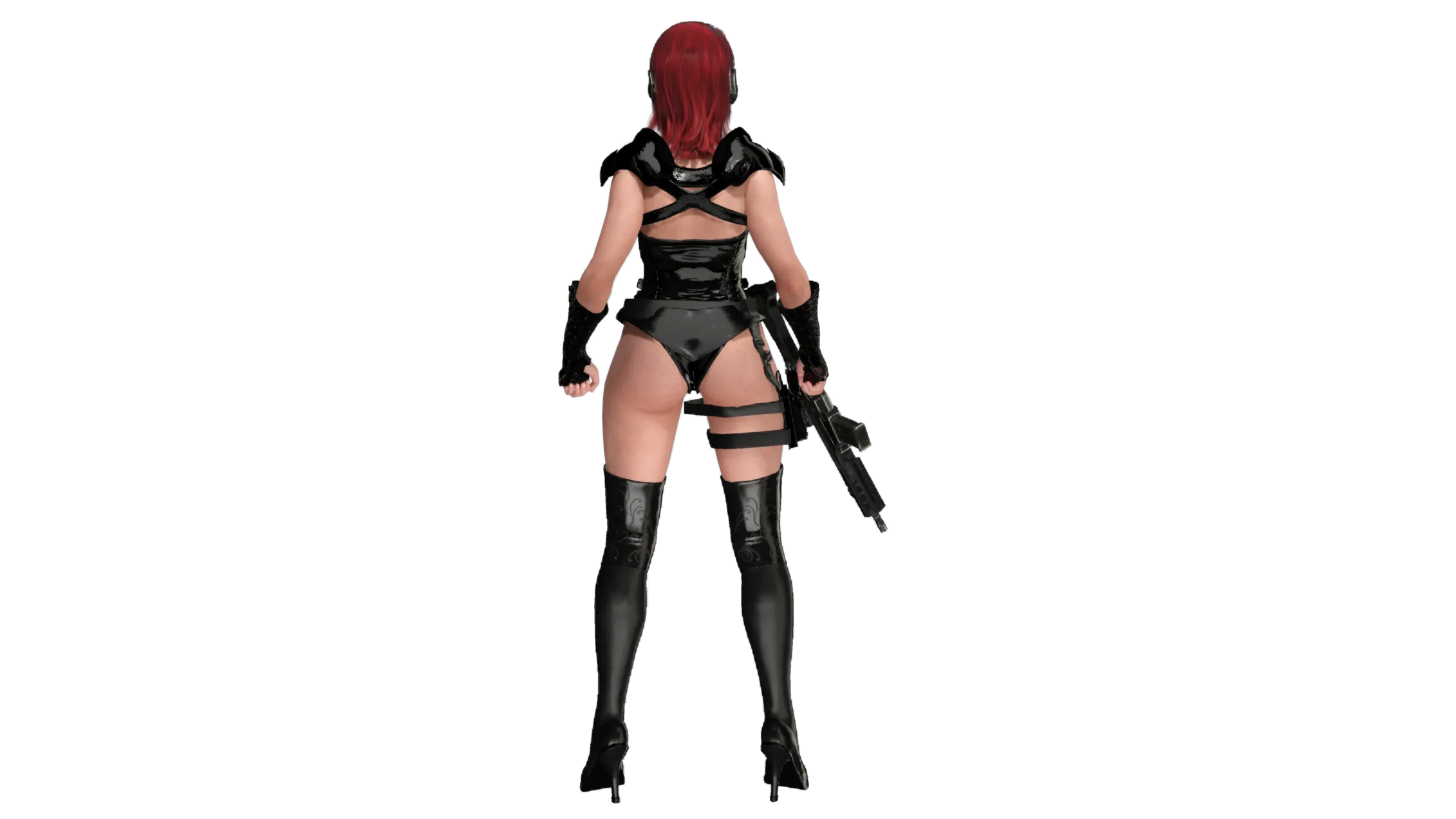 AAA 3D REALISTIC CHARACTER SEXY SNIPER - HUMAN RIG GAME READY