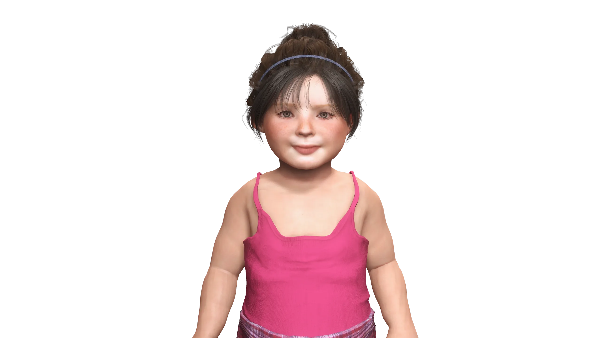 AAA 3D REALISTIC CHARACTER-EUROPEAN TODDLER or LITTLE GIRL 01