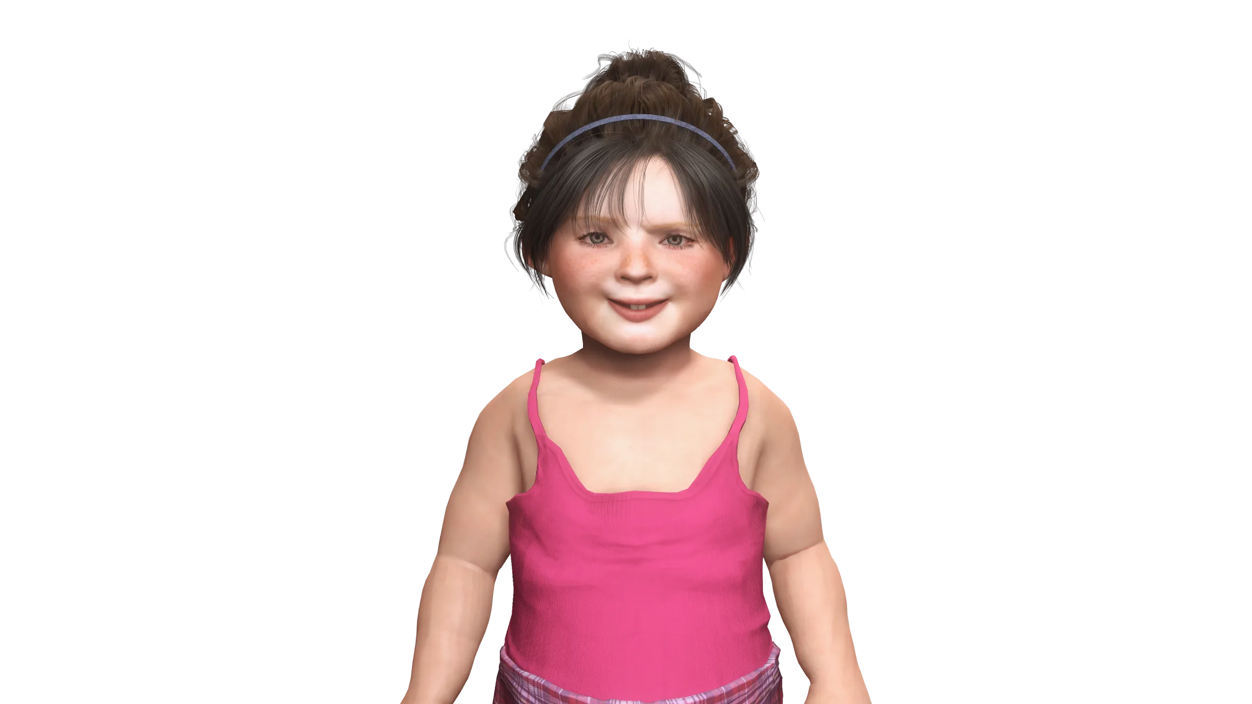 AAA 3D REALISTIC CHARACTER-EUROPEAN TODDLER or LITTLE GIRL 01