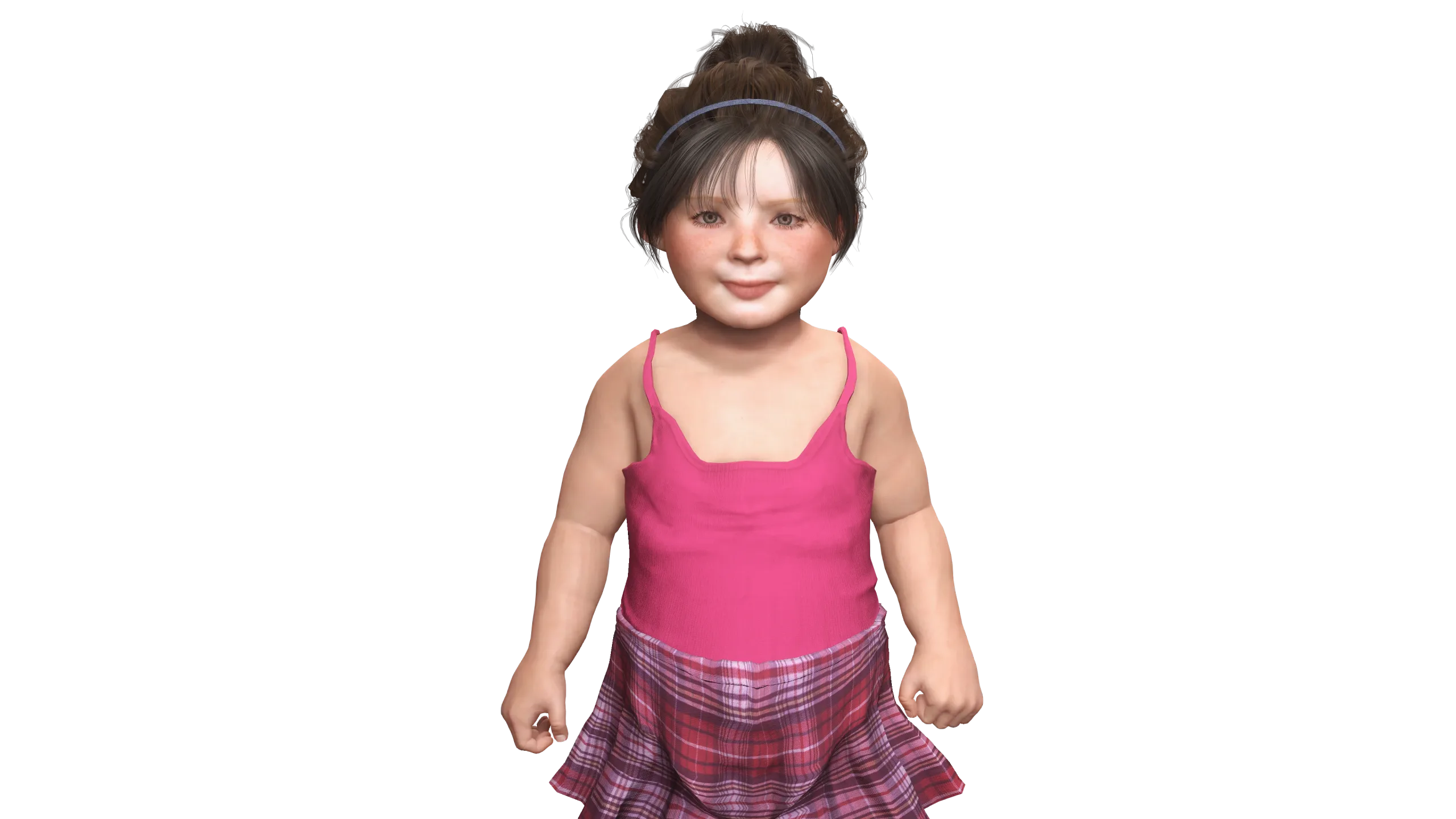 AAA 3D REALISTIC CHARACTER-EUROPEAN TODDLER or LITTLE GIRL 01