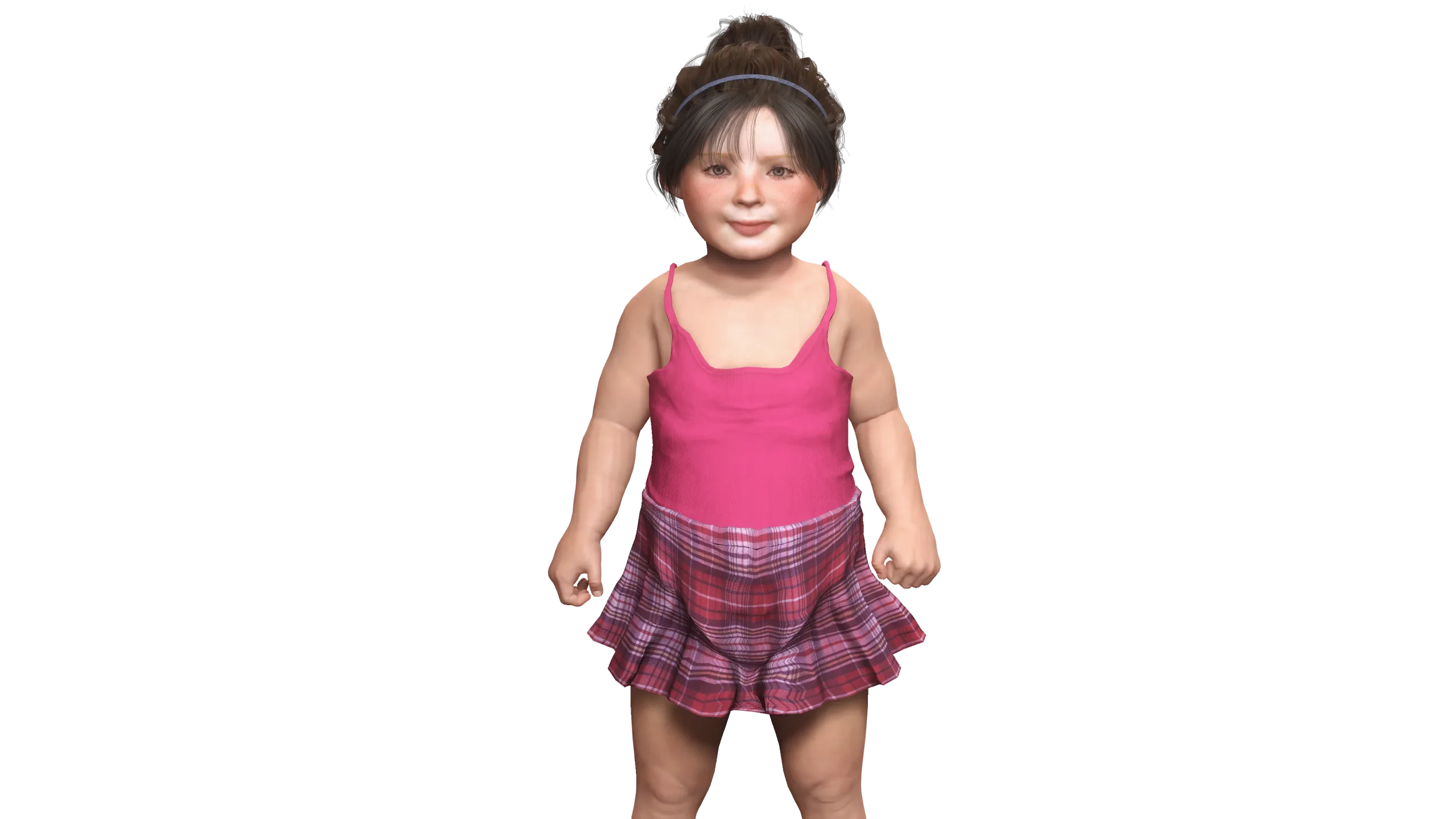 AAA 3D REALISTIC CHARACTER-EUROPEAN TODDLER or LITTLE GIRL 01