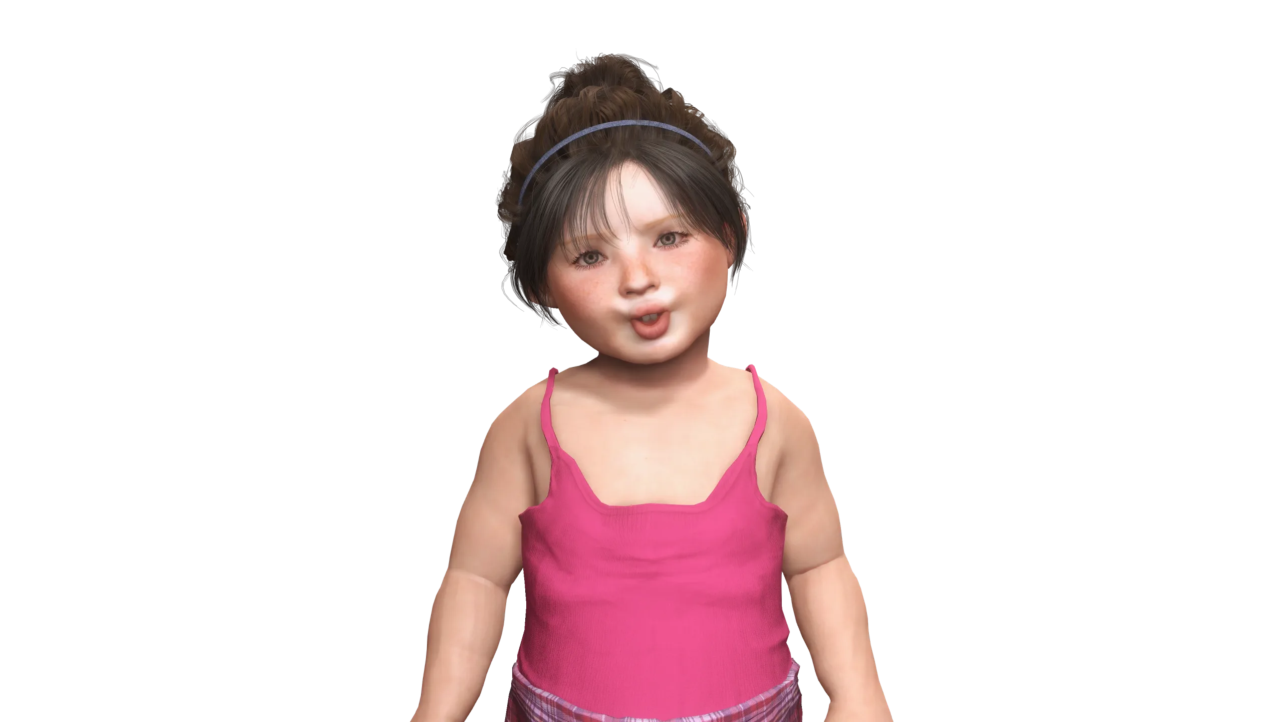 AAA 3D REALISTIC CHARACTER-EUROPEAN TODDLER or LITTLE GIRL 01