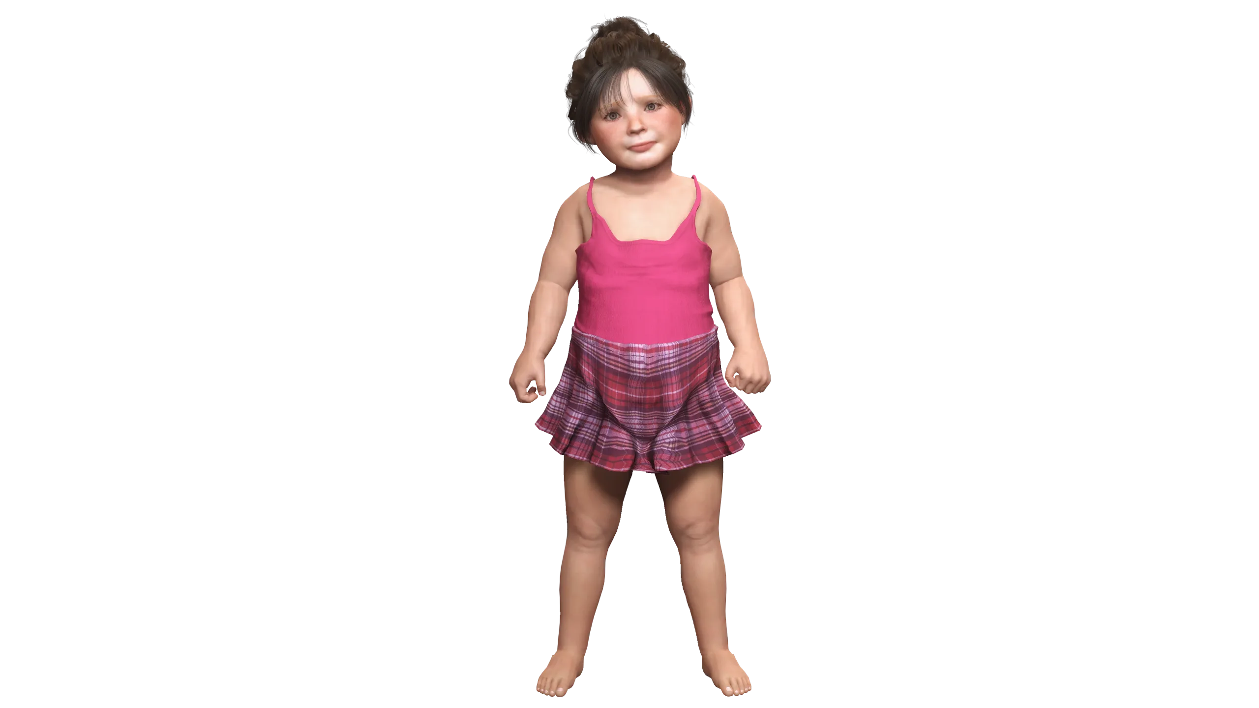 AAA 3D REALISTIC CHARACTER-EUROPEAN TODDLER or LITTLE GIRL 01