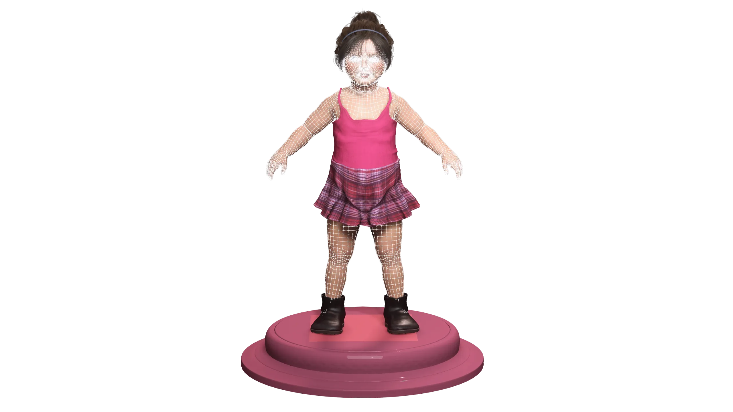 AAA 3D REALISTIC CHARACTER-EUROPEAN TODDLER or LITTLE GIRL 01