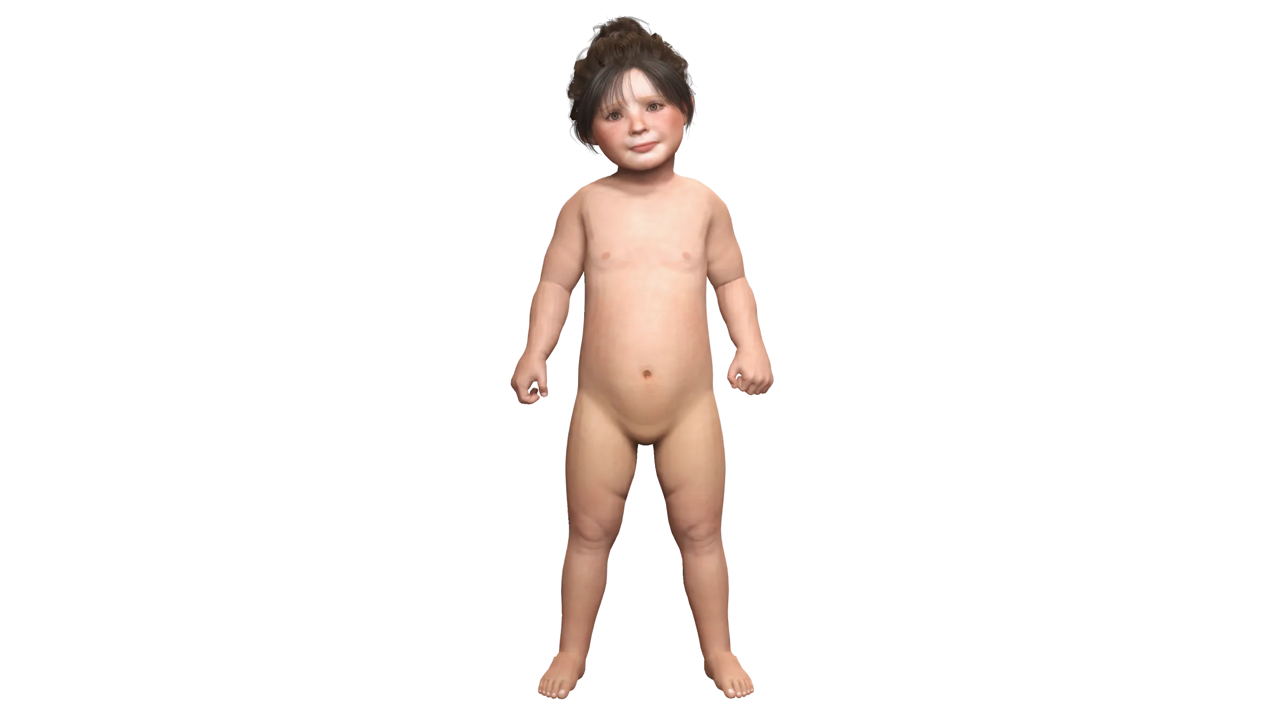 AAA 3D REALISTIC CHARACTER-EUROPEAN TODDLER or LITTLE GIRL 01