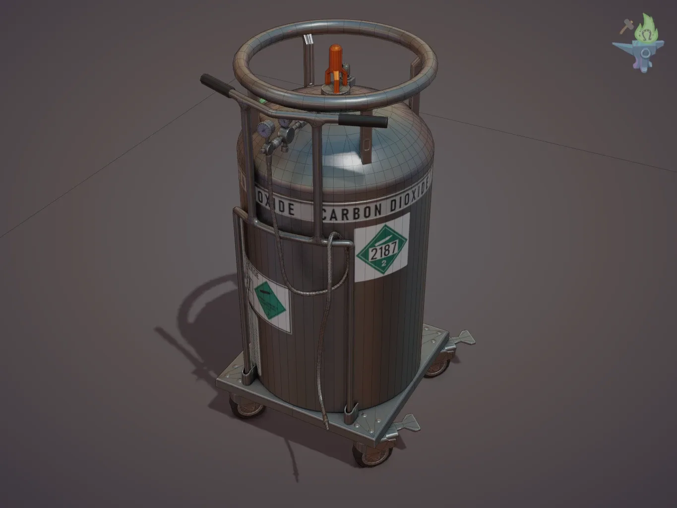 C02 Gas Tank FlippedNormals