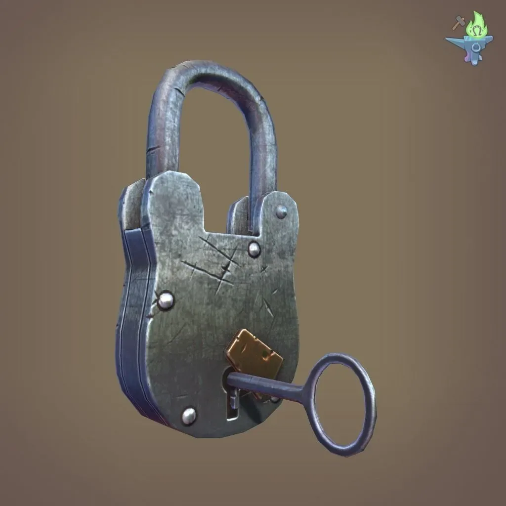 Medieval padlock